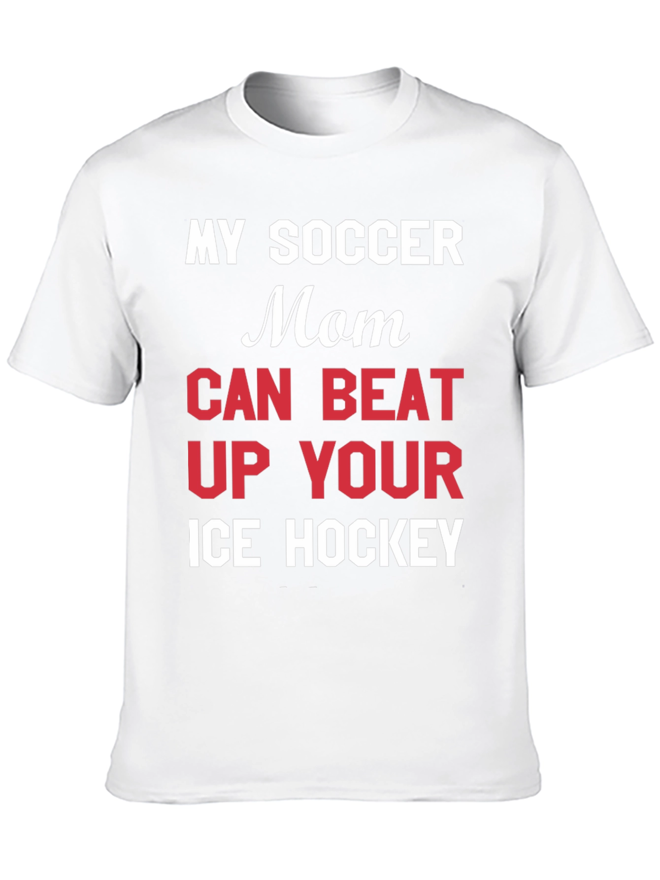 Black Funny Soccer Mom T-Shirt view 10