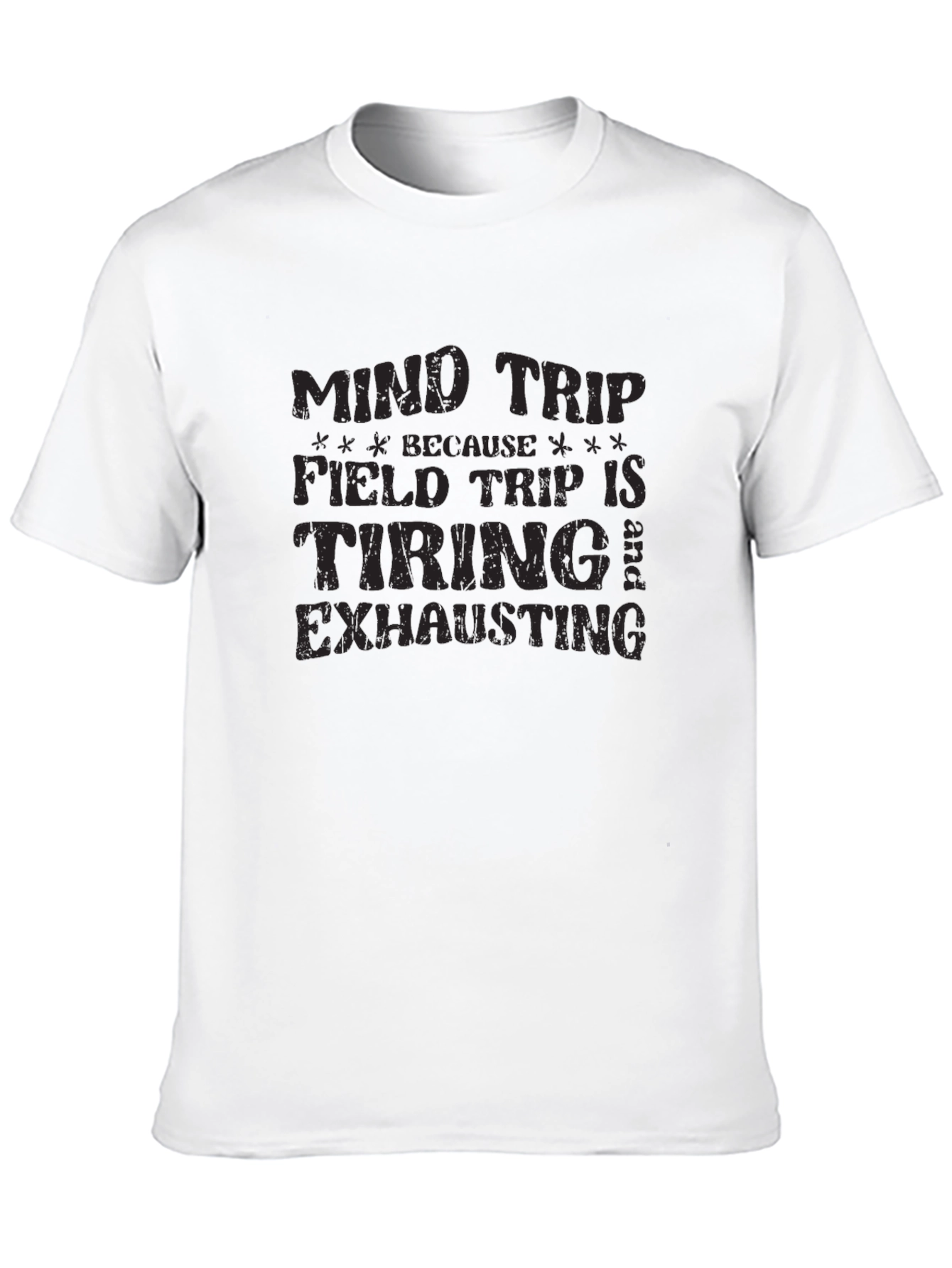 Black Mind Trip Funny Graphic Tee view 10