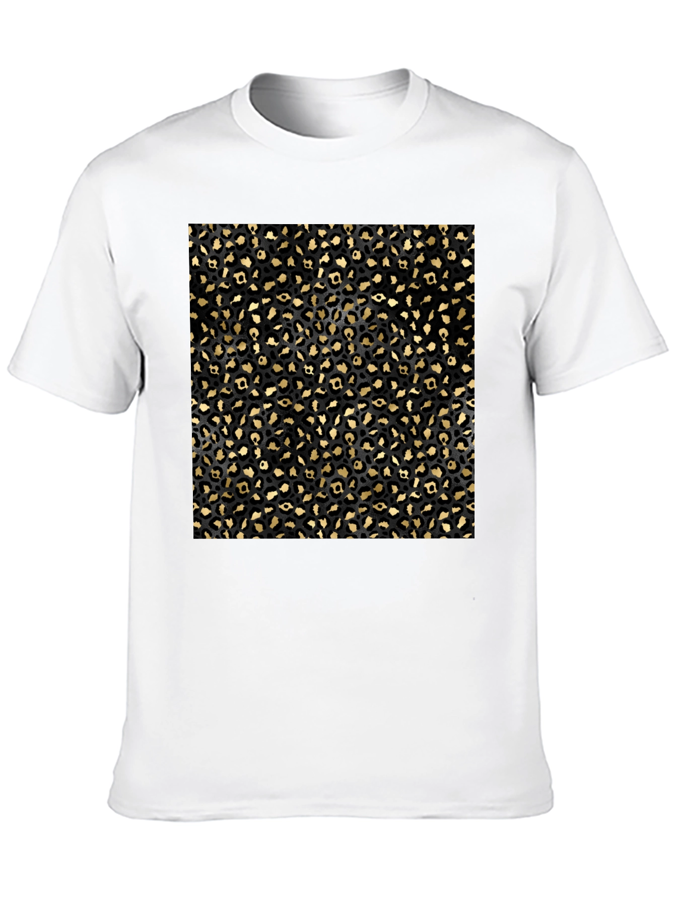 Black Leopard Print T-Shirt view 10