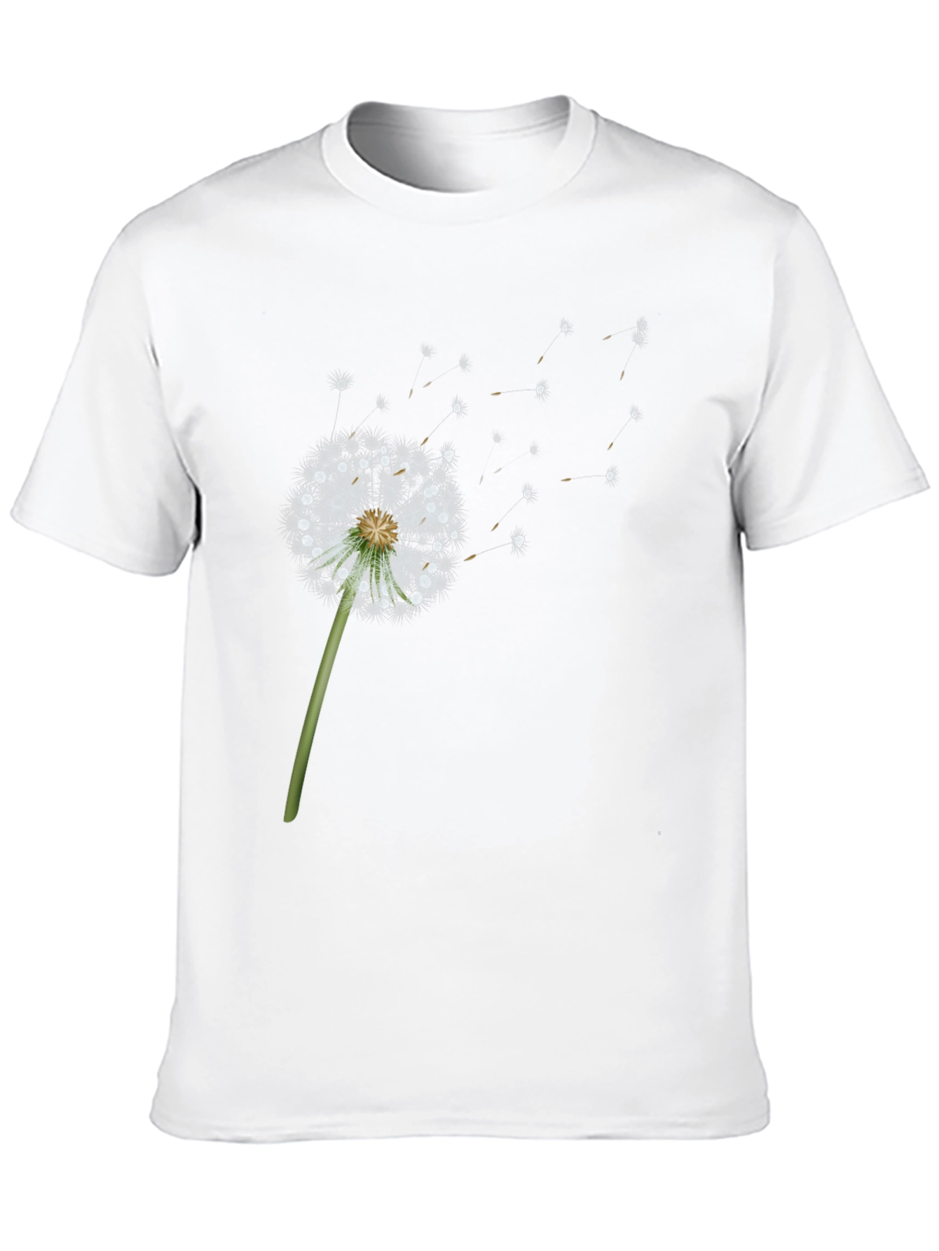 Black Dandelion Wish Graphic Tee - Black Cotton Blend view 10
