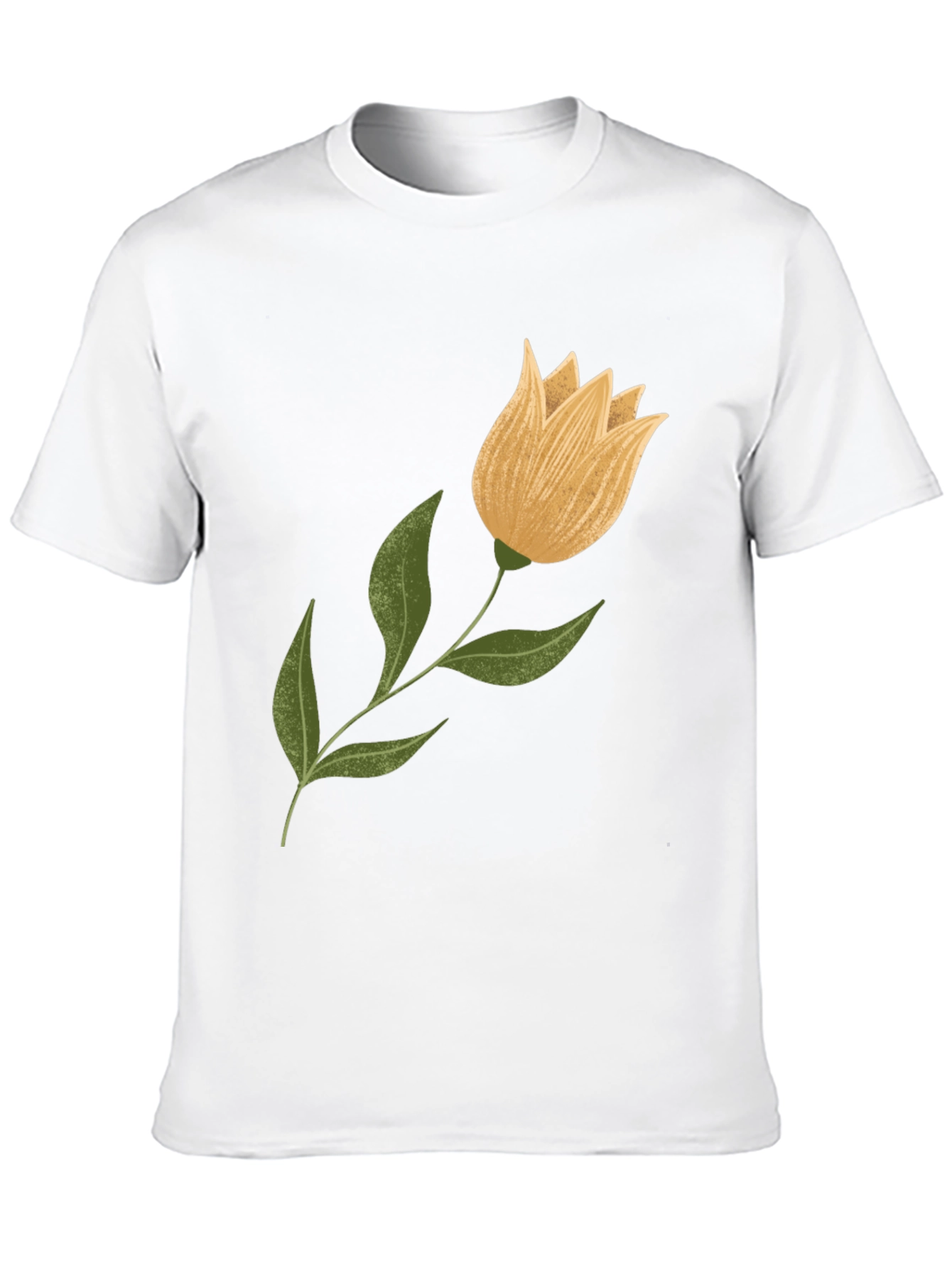 Black Floral Graphic Tee - Black Cotton Blend view 10