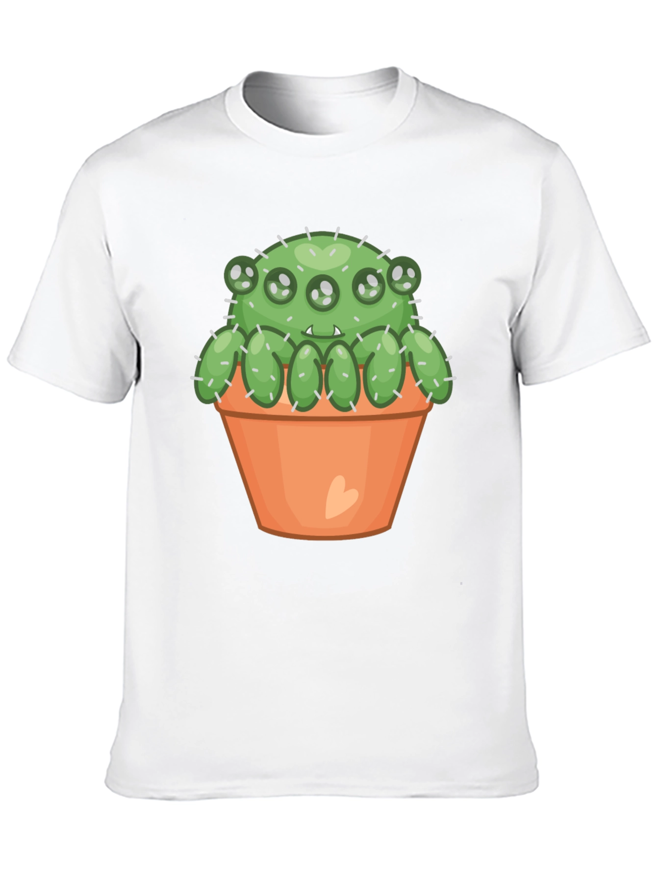 Black Cactus Monster T-Shirt - Cute & Spooky! view 10