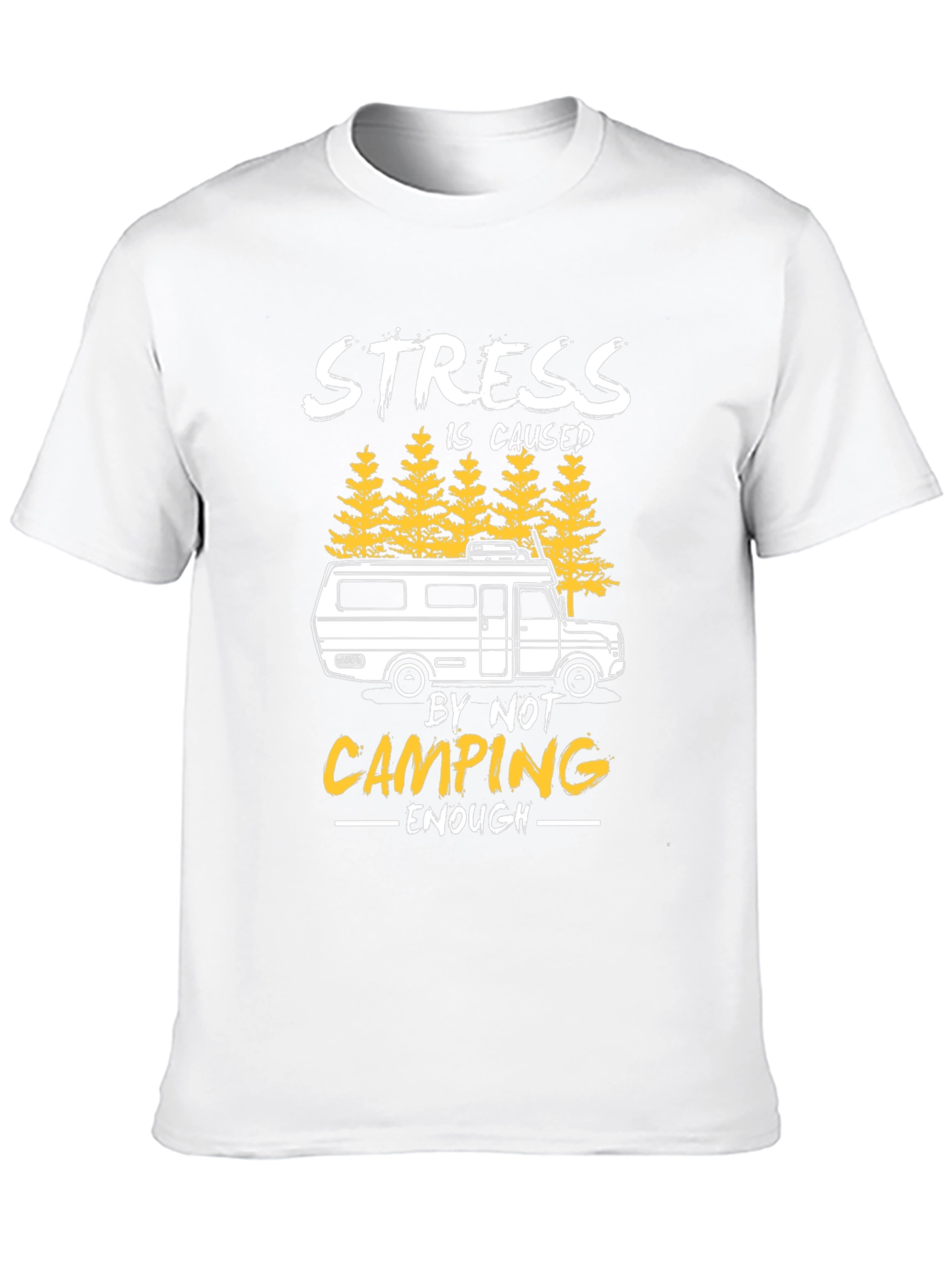 Black Stress is Caused by Not Camping Enough T-Shirt view 10