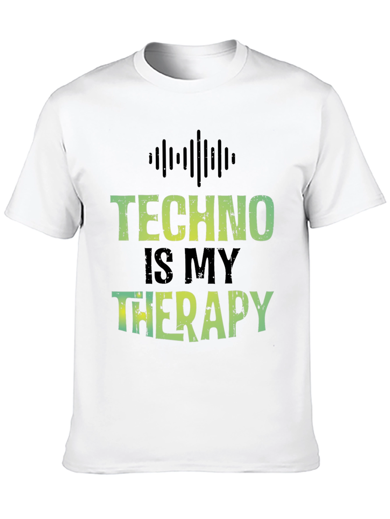 Black Techno is My Therapy T-Shirt - Music Lover Tee view 10