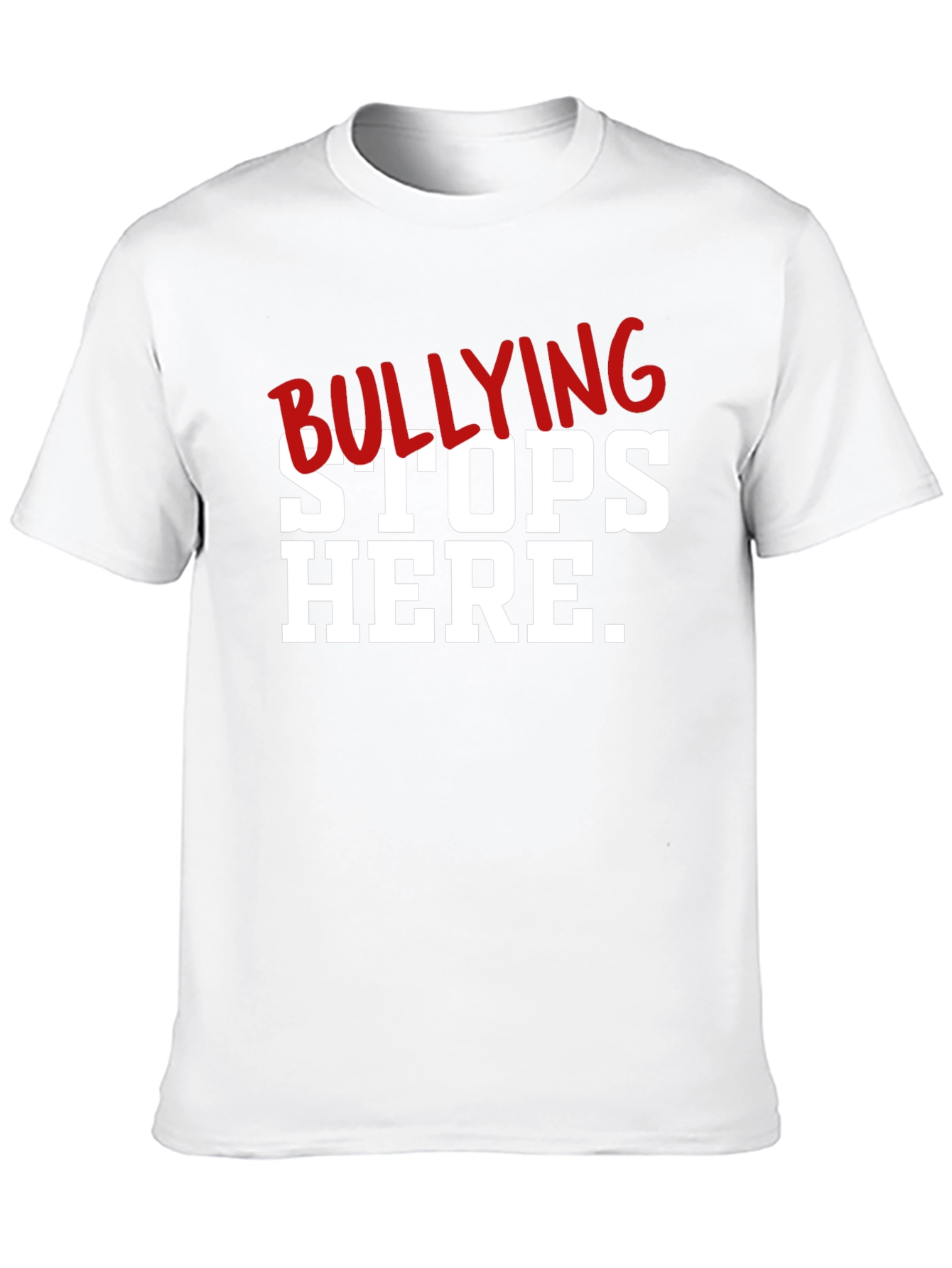 Black Bullying Stops Here Graphic T-Shirt view 10