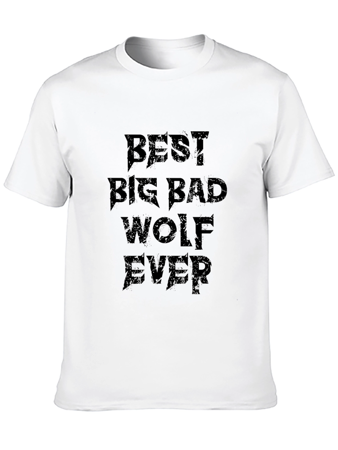 Black Best Big Bad Wolf Ever T-Shirt - Black view 10