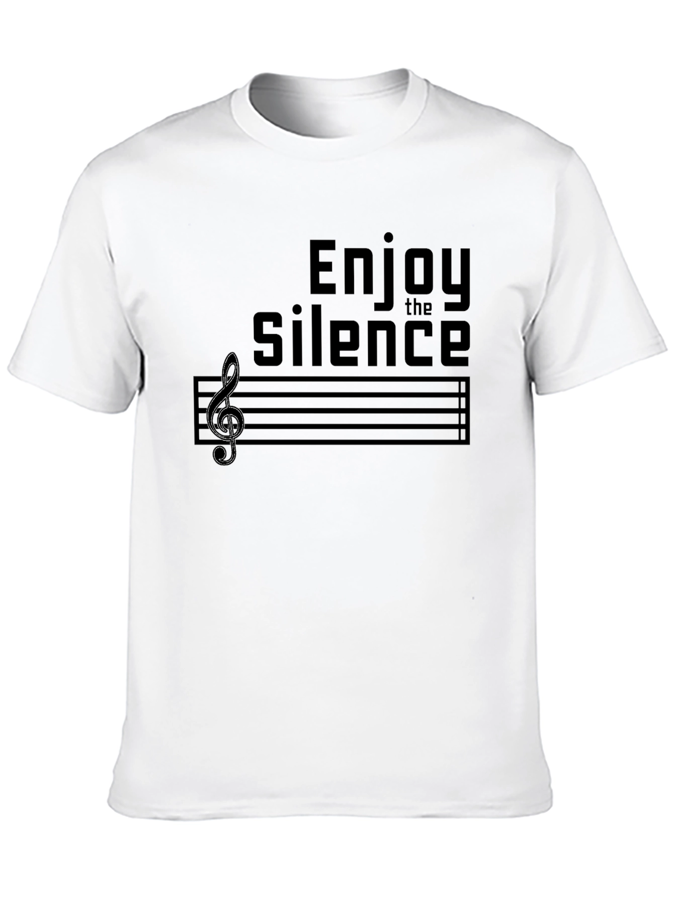 Black Enjoy the Silence Music Tee view 10