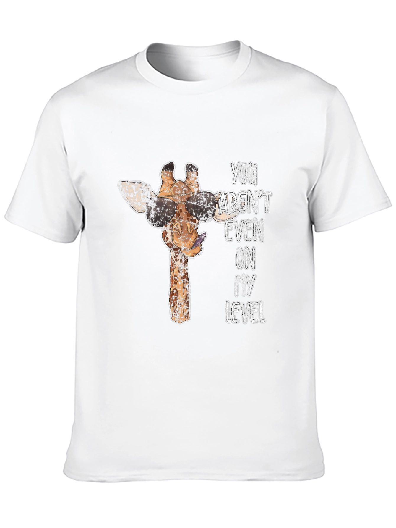 Black Cool Giraffe T-Shirt - Not On My Level view 10