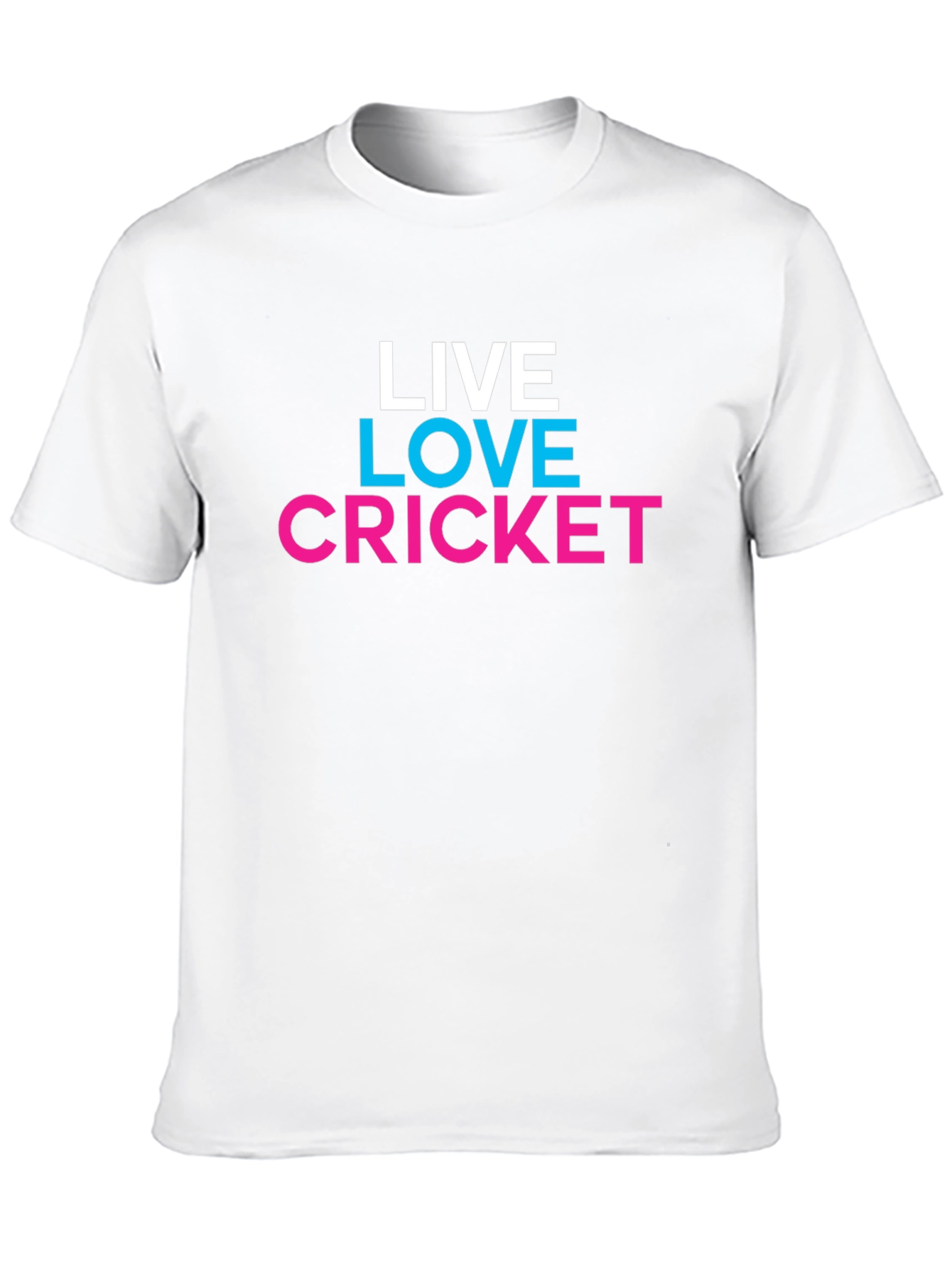Live Love Cricket Graphic Tee - Trendy Casual Shirt - 10