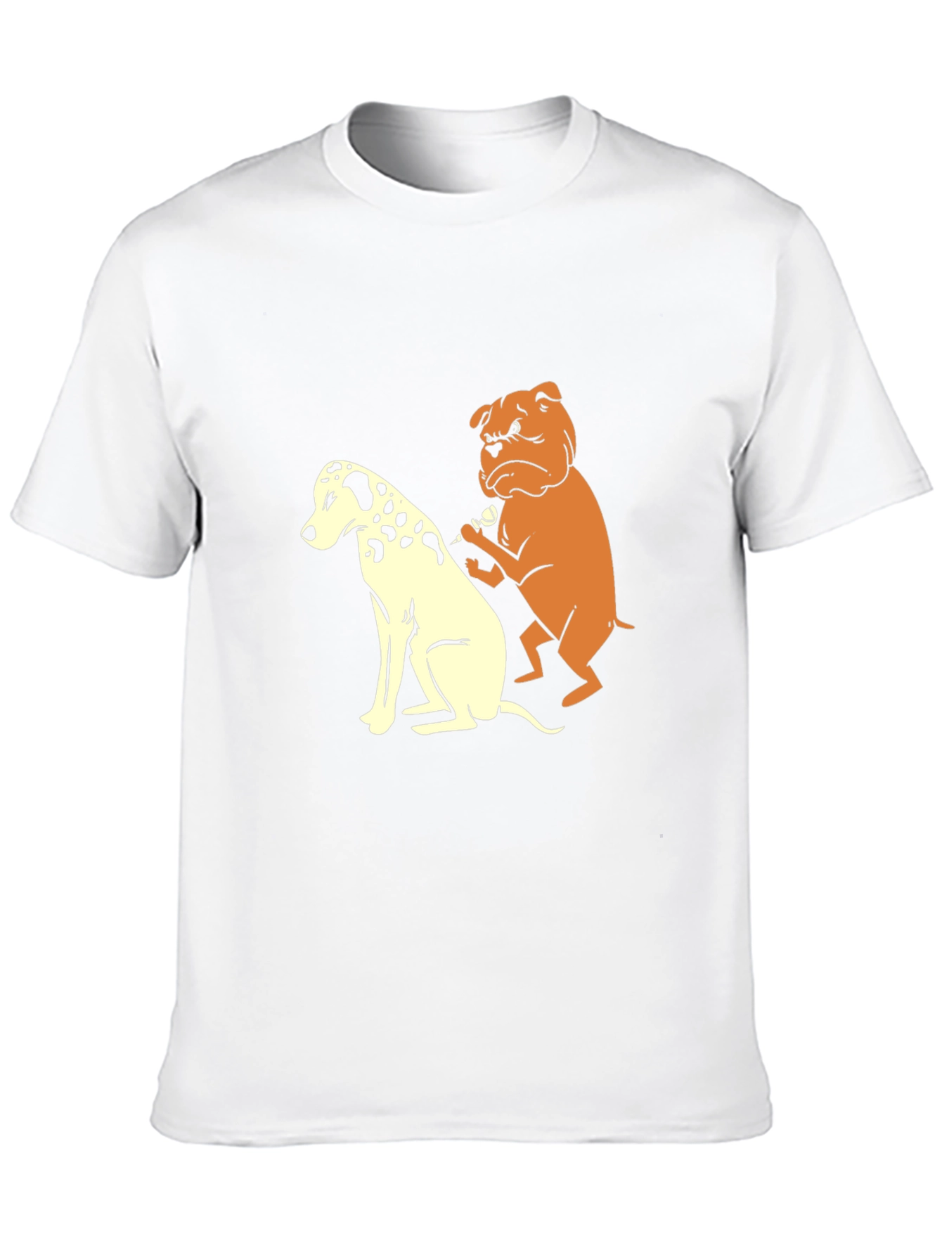 Black Dog Tattoo T-Shirt Funny Bulldog & Dalmatian Tee view 10