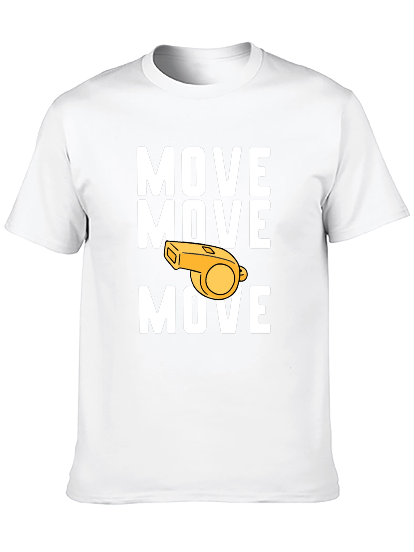 Black Move Whistle Graphic Tee - Funny Sports T-Shirt view 10