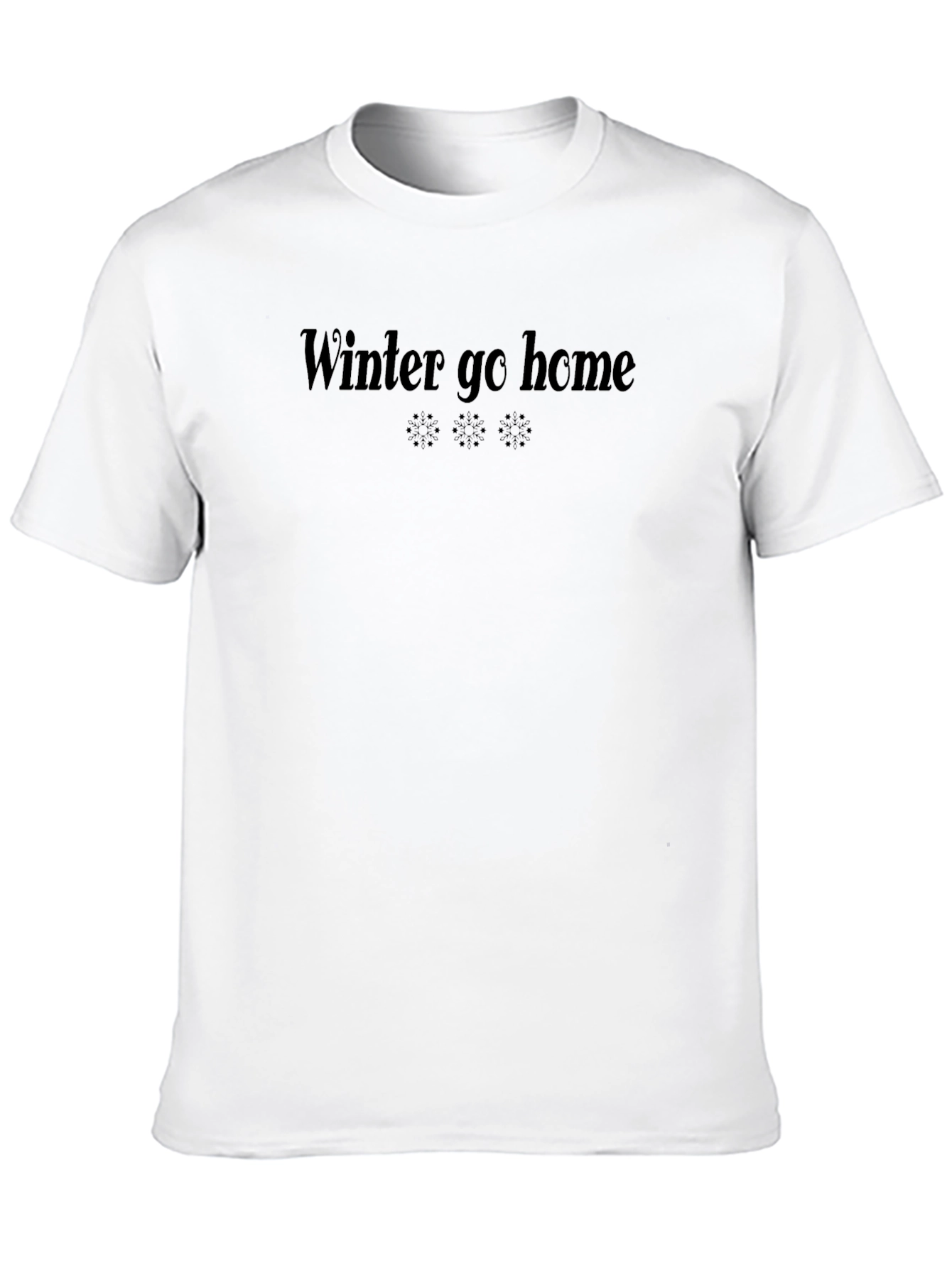 Black Winter Go Home Graphic Tee - Black T-Shirt view 10