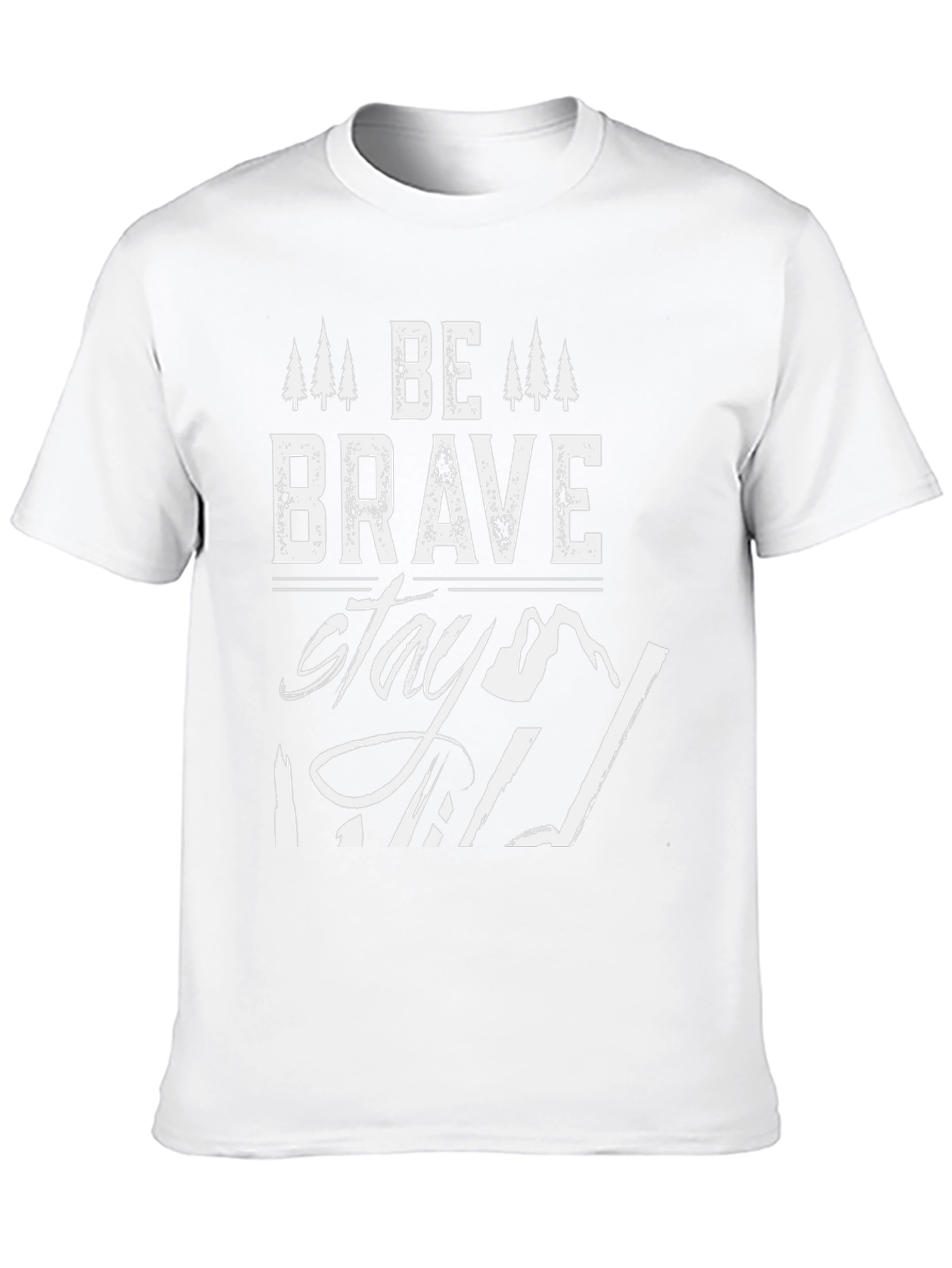 Black Be Brave Stay Wild Graphic T-Shirt view 10