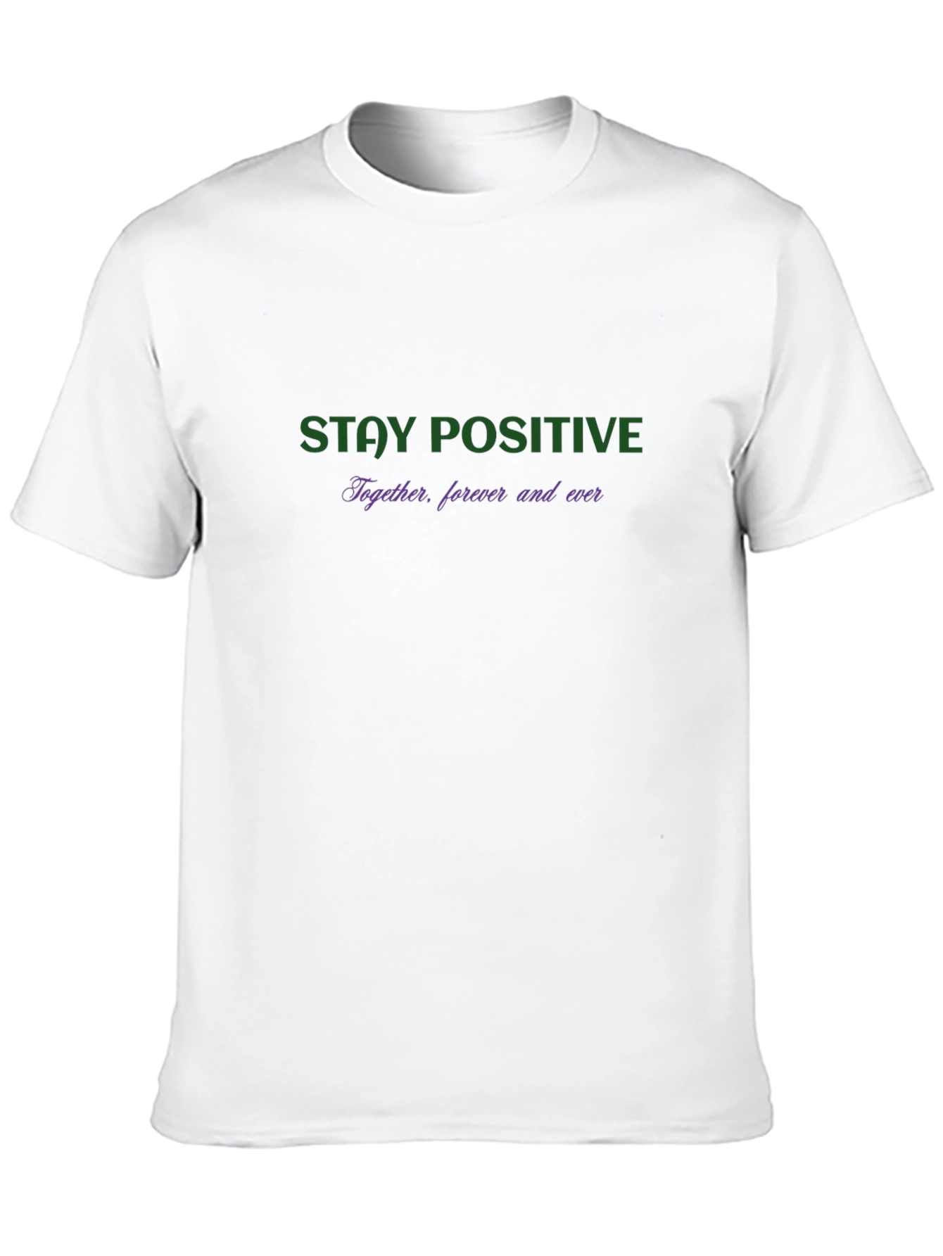Black Stay Positive Graphic Black T-Shirt view 10