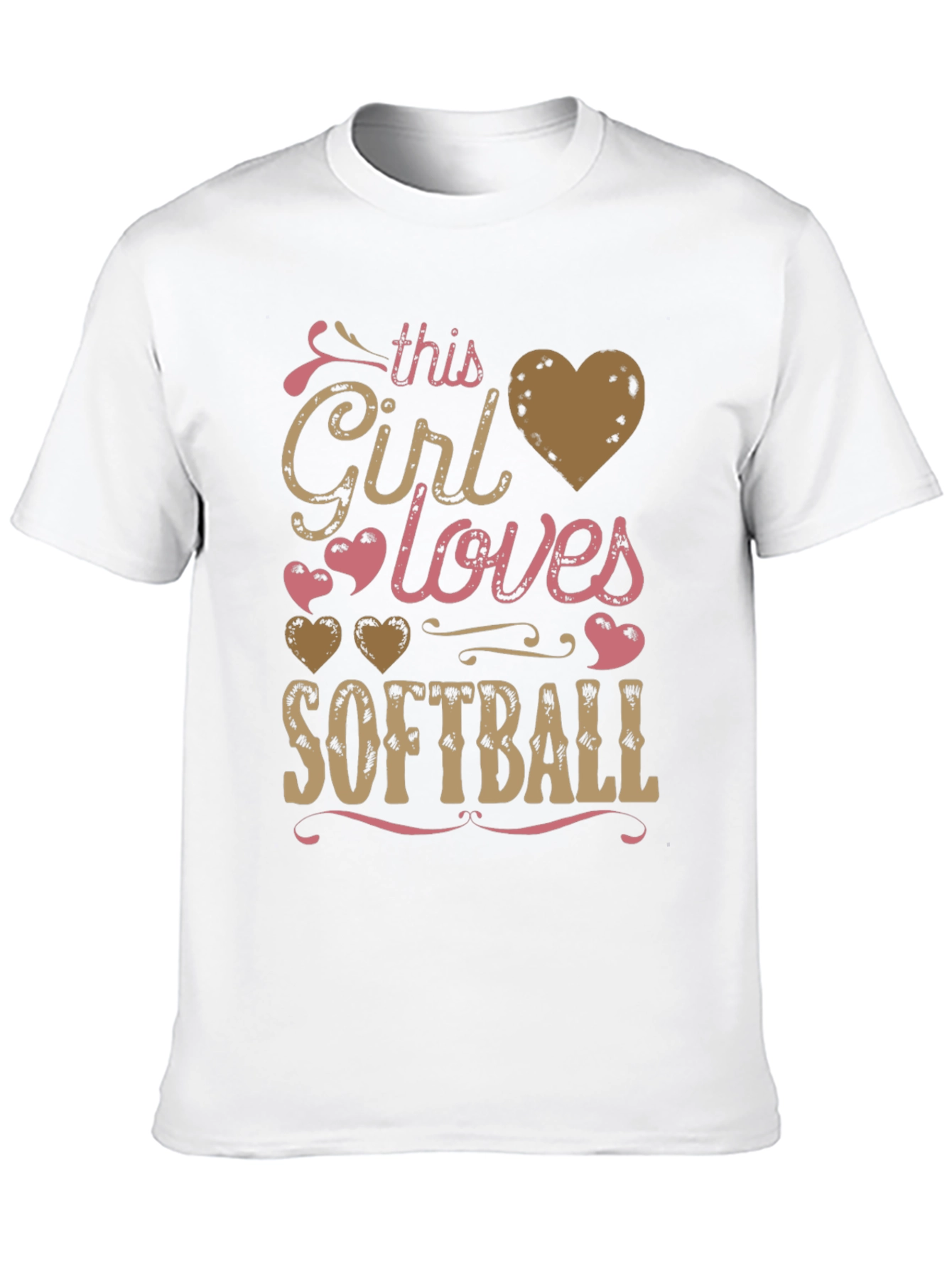Black Girl Loves Softball T-Shirt - Fun Graphic Tee view 10