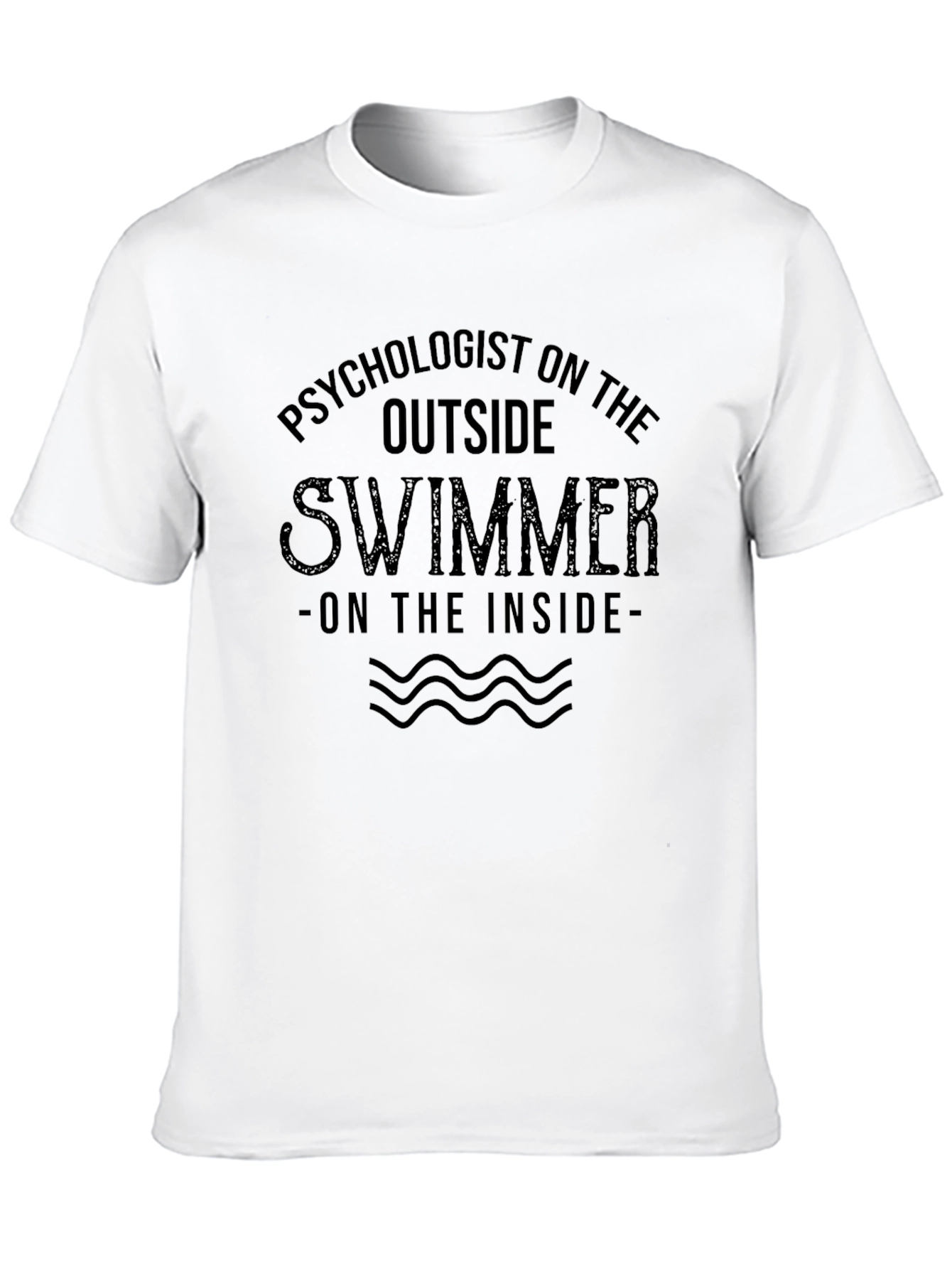 Black Psychologist Swimmer Funny T-Shirt view 10