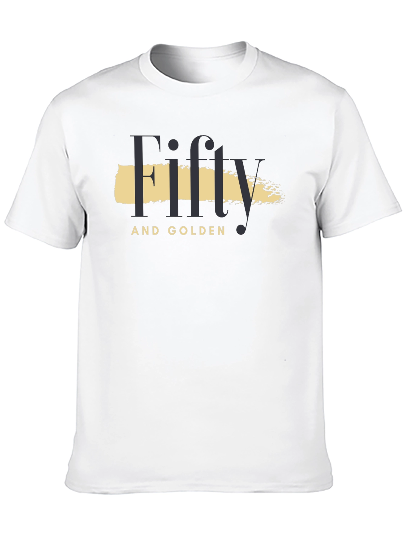 Black Fifty and Golden Black Graphic T-Shirt view 10