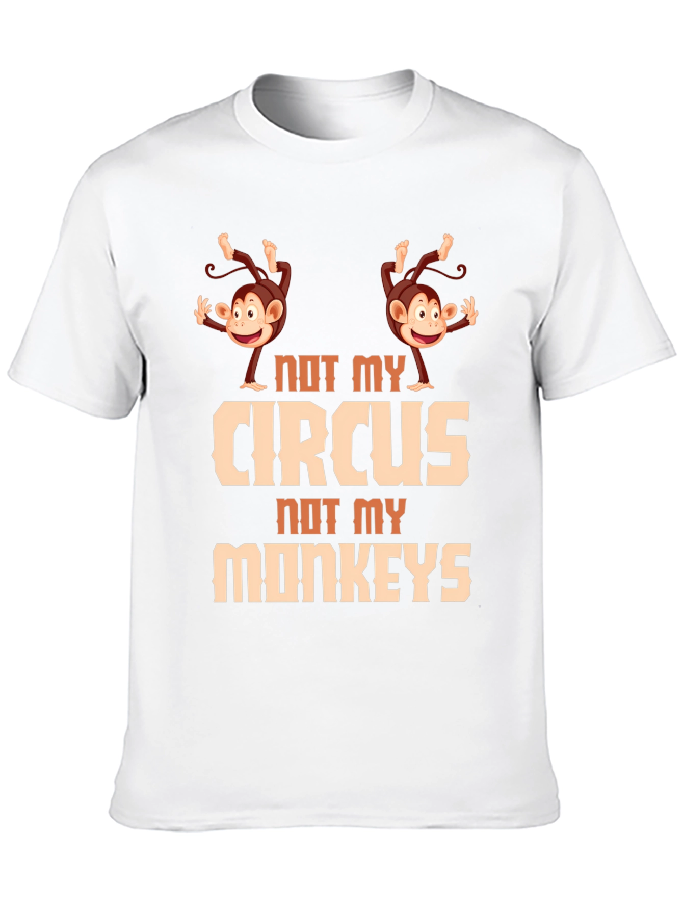 Black Not My Circus Monkeys Graphic Tee view 10