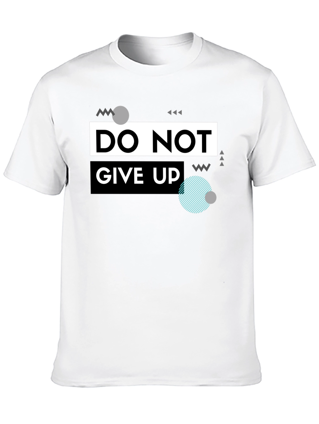 Do Not Give Up Graphic T-Shirt - Black - 10