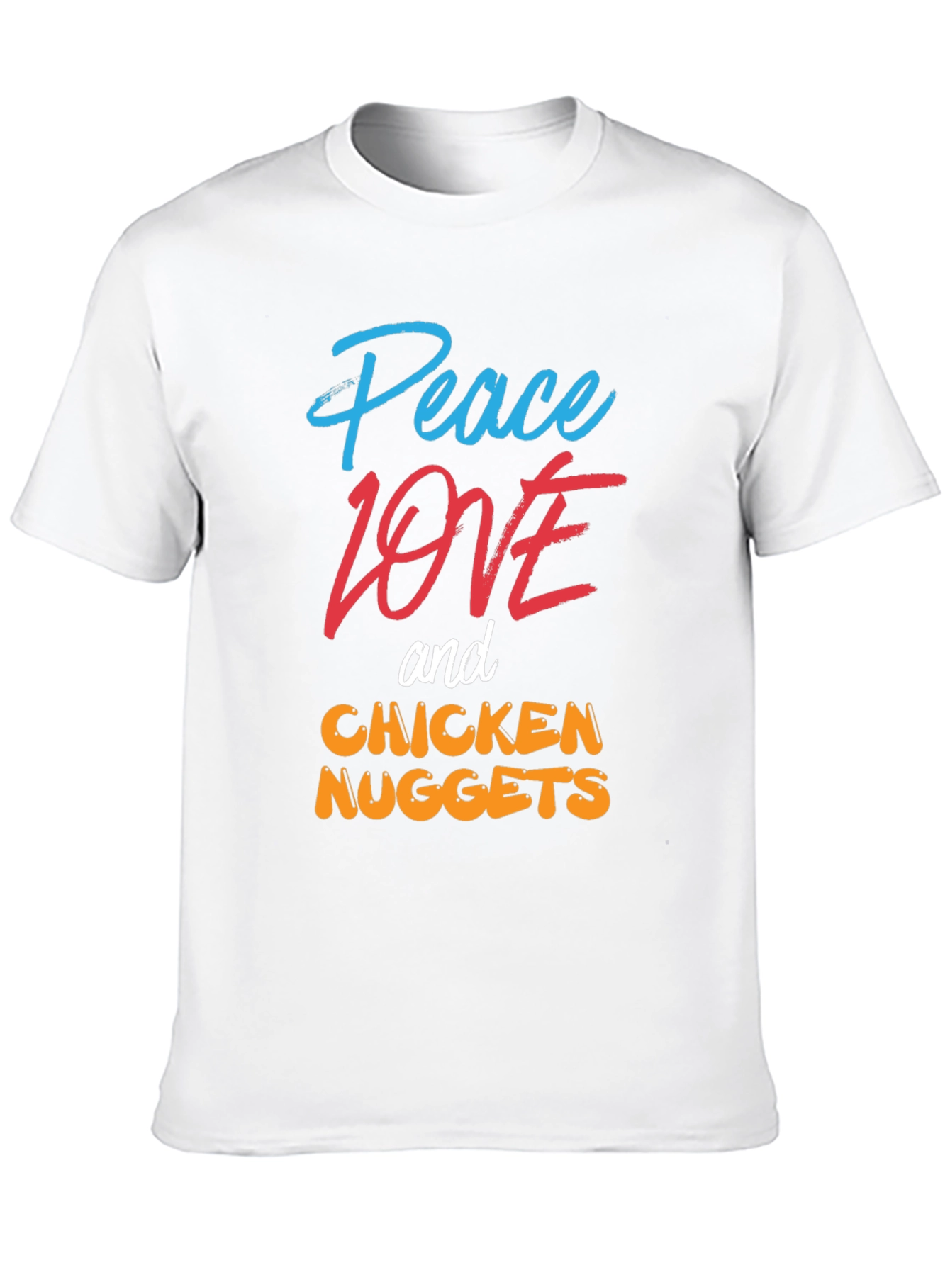 Peace Love Chicken Nuggets Graphic Tee - 10
