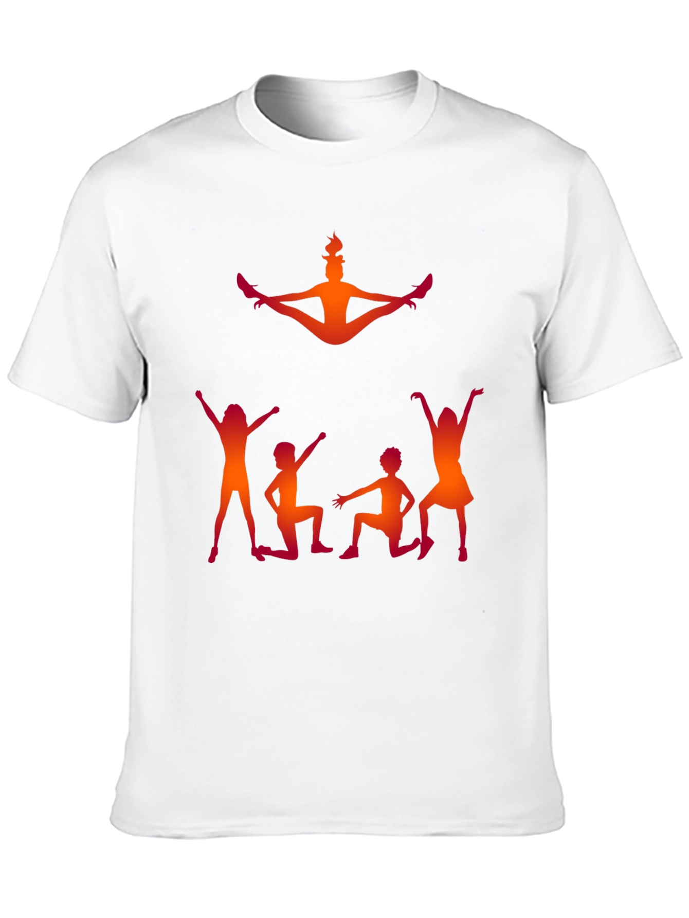 Black Gymnastics Silhouette Graphic Tee - Black Cotton Shirt view 10