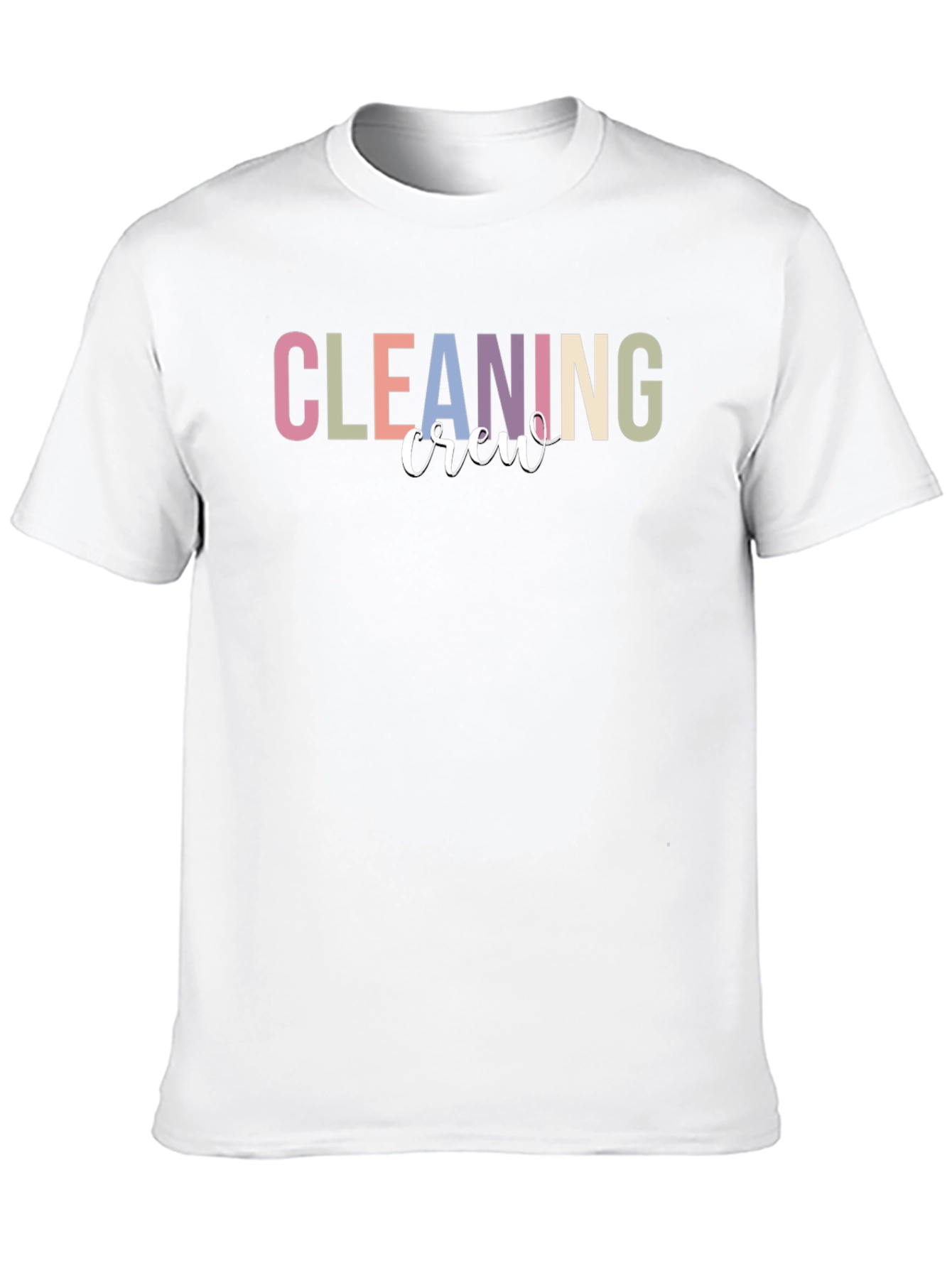 Black Cleaning Crew T-Shirt - Black Crewneck view 10
