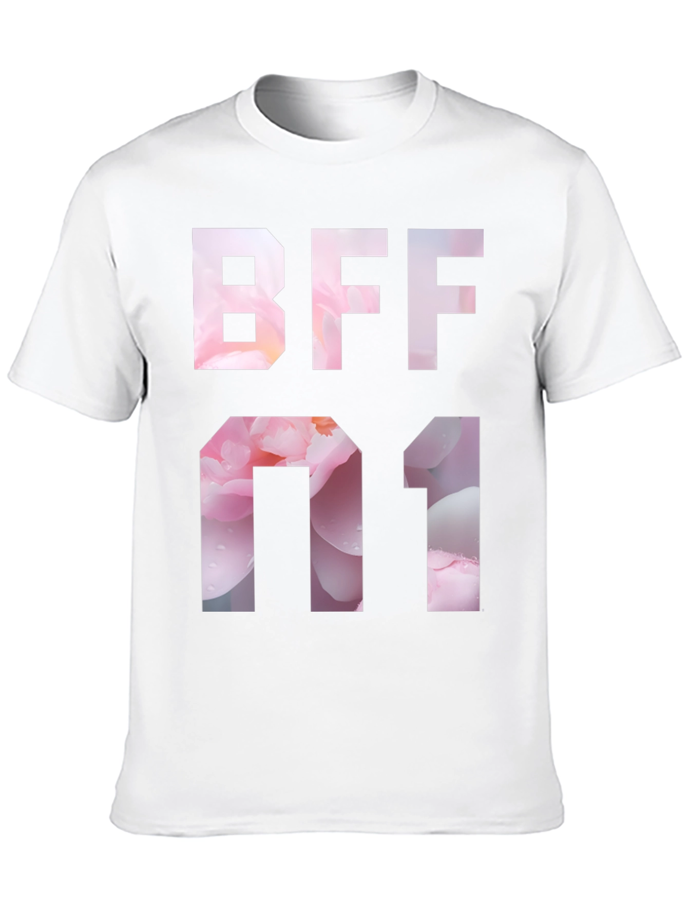 Black BFF 01 Graphic Tee - Black Short Sleeve T-Shirt view 10