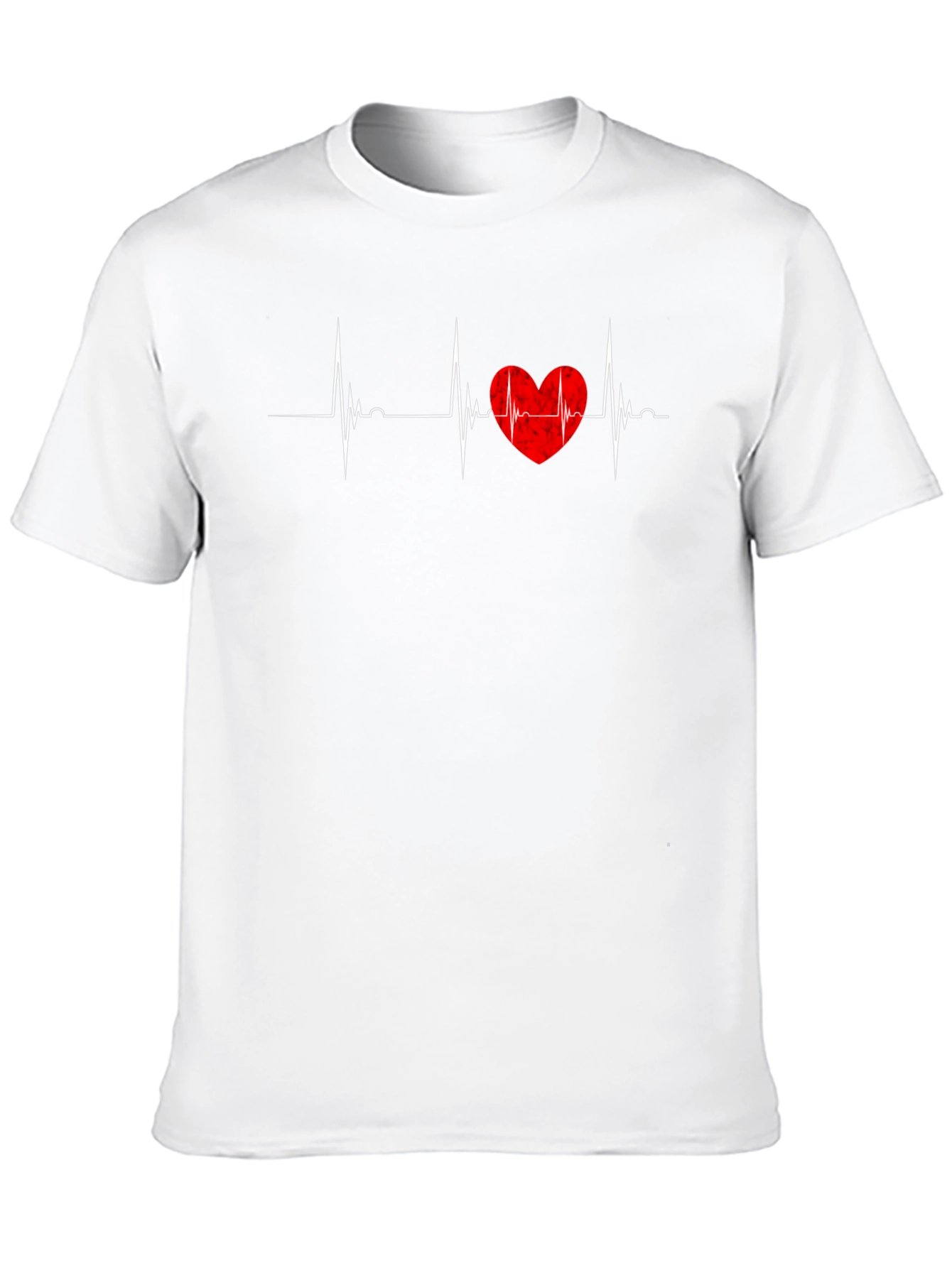Black Heartbeat Love T-Shirt - Black view 10