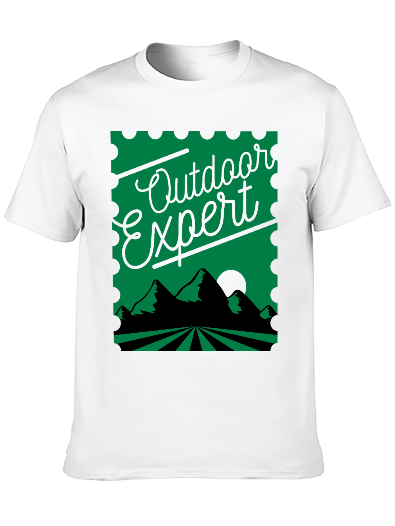 Black Outdoor Expert Graphic T-Shirt - Nature Lover Tee view 10