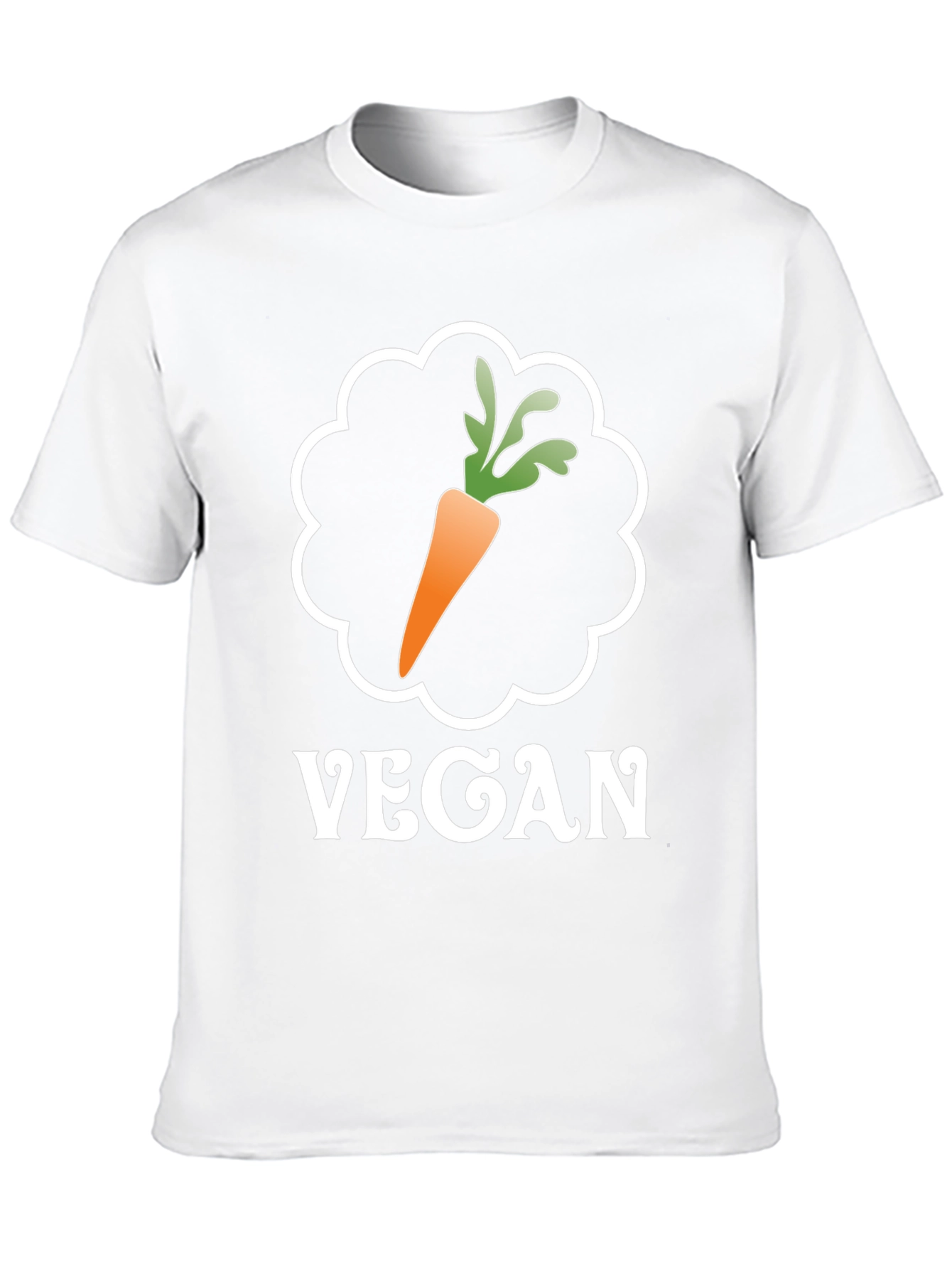 Black Vegan Carrot Graphic Tee - Soft Cotton Comfort view 10