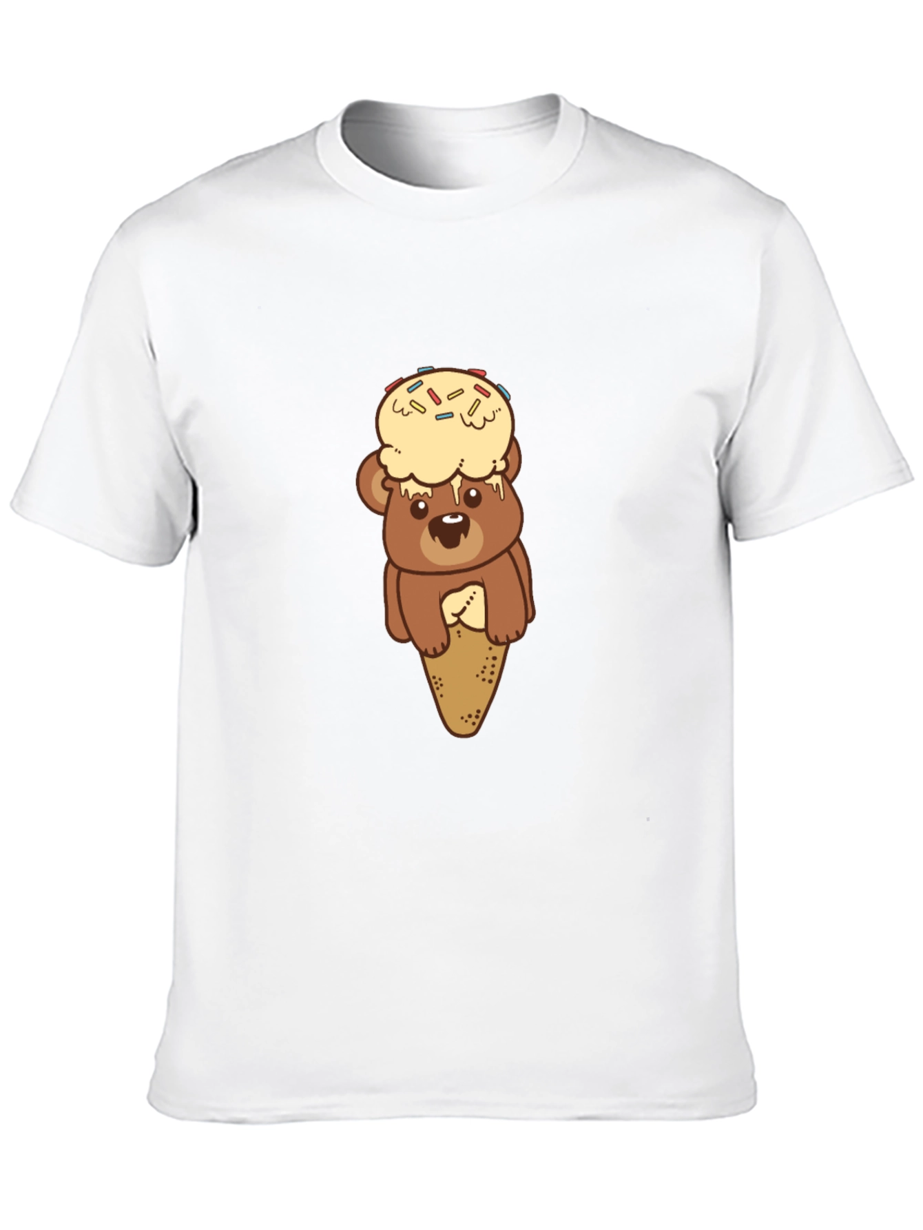Black Bear Ice Cream T-Shirt - Novelty Tee view 10