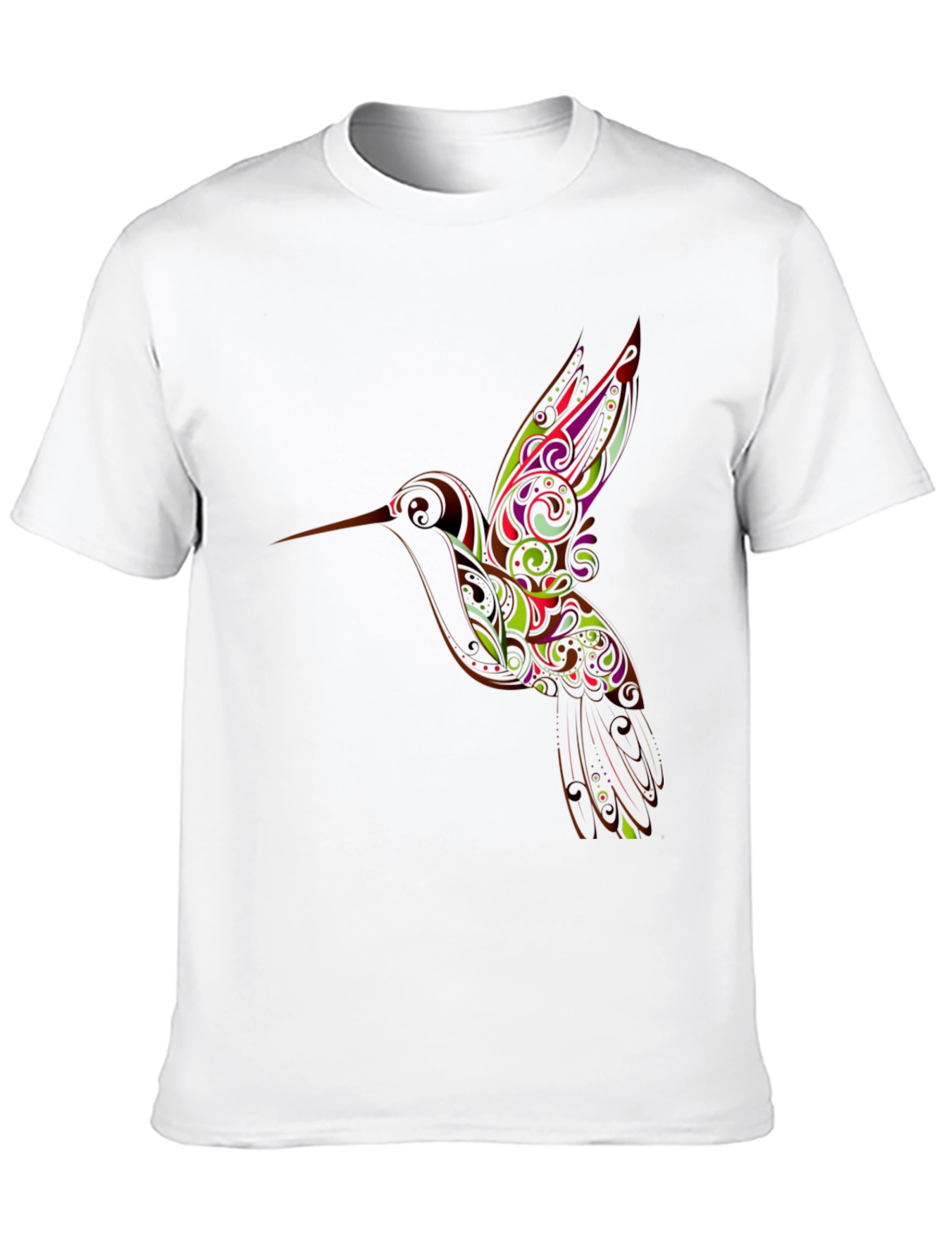 Black Hummingbird Graphic Black T-Shirt view 10