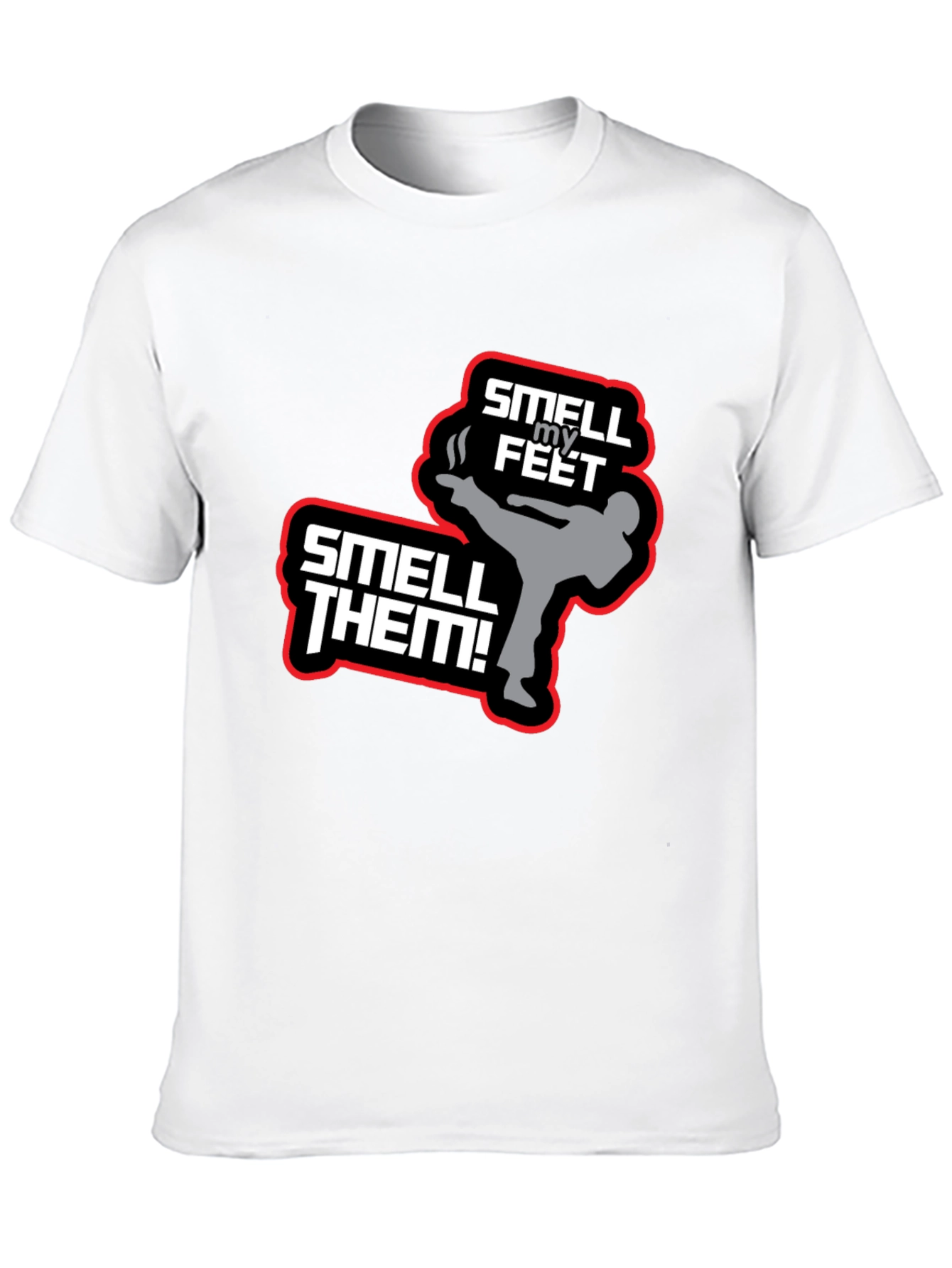 Black Smell My Feet T-Shirt - Funny Martial Arts Tee view 10