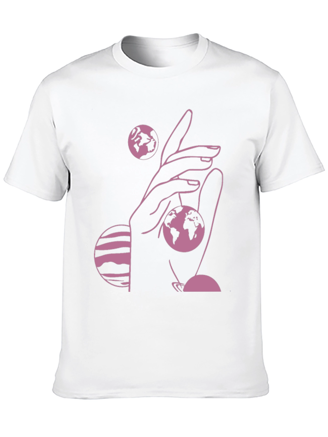 Black Cosmic Hand Graphic Tee - Black view 10