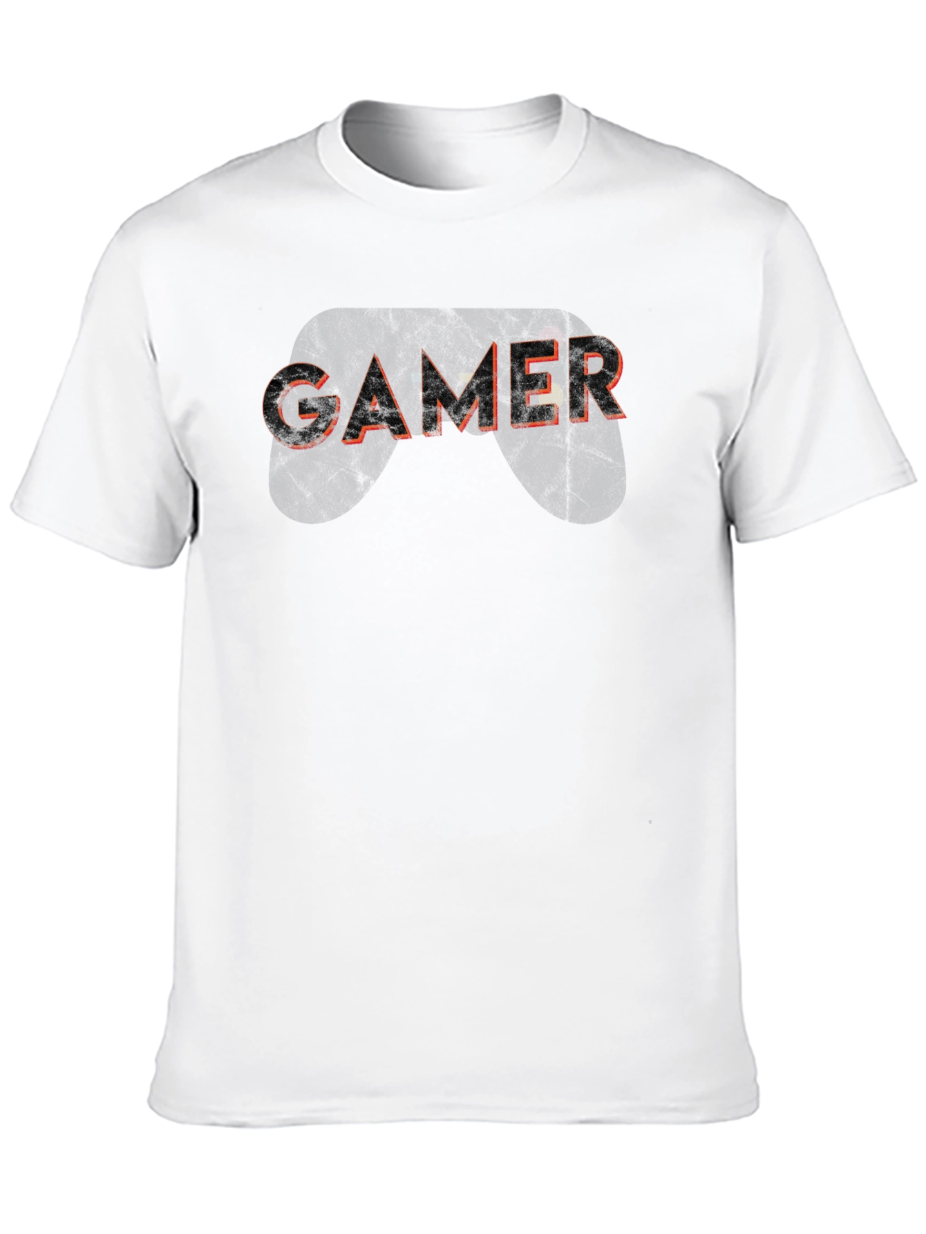 Black Gamer Graphic Tee - Black Cotton Casual Shirt view 10