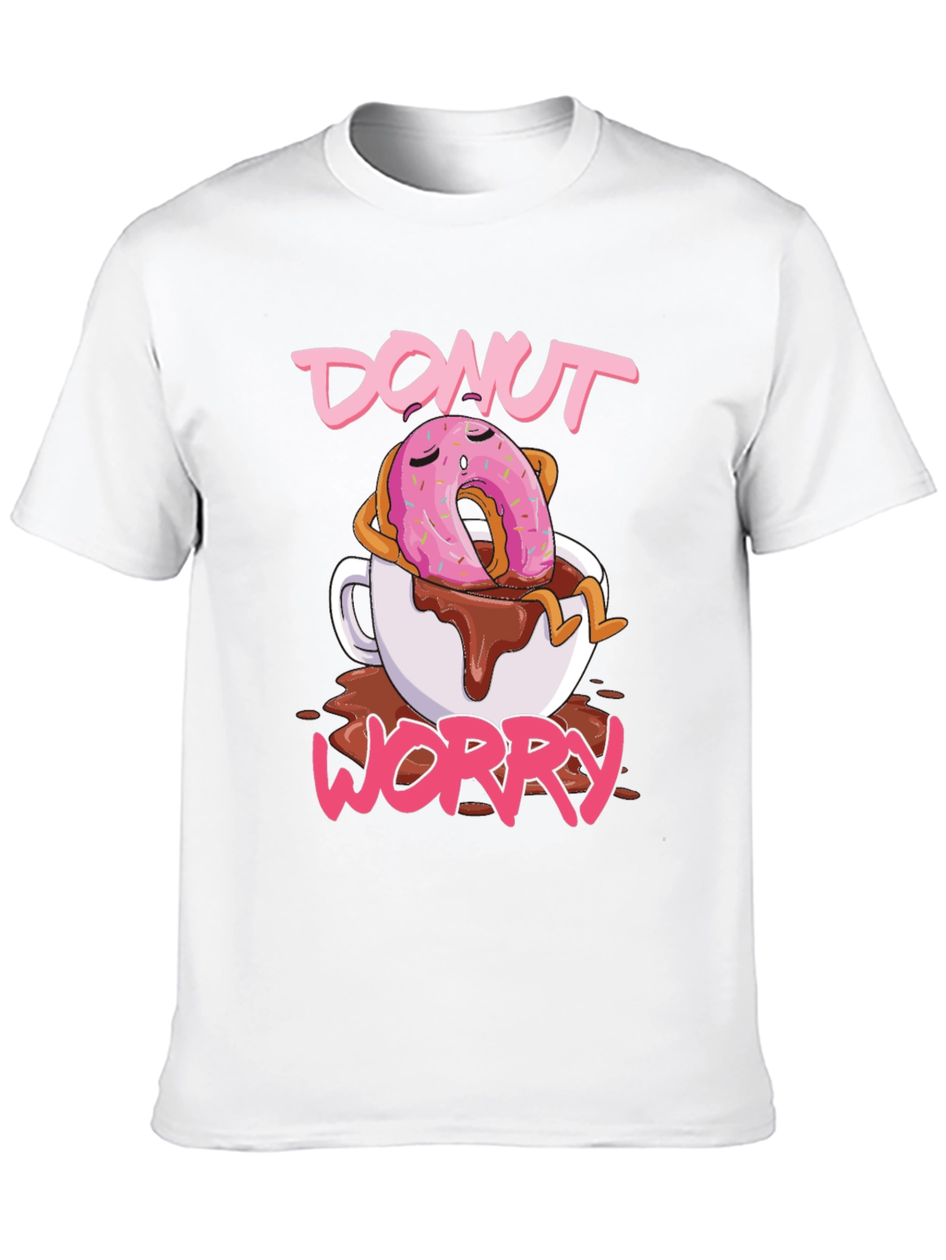 Black Donut Worry Graphic Tee - Relaxed Fit view 10