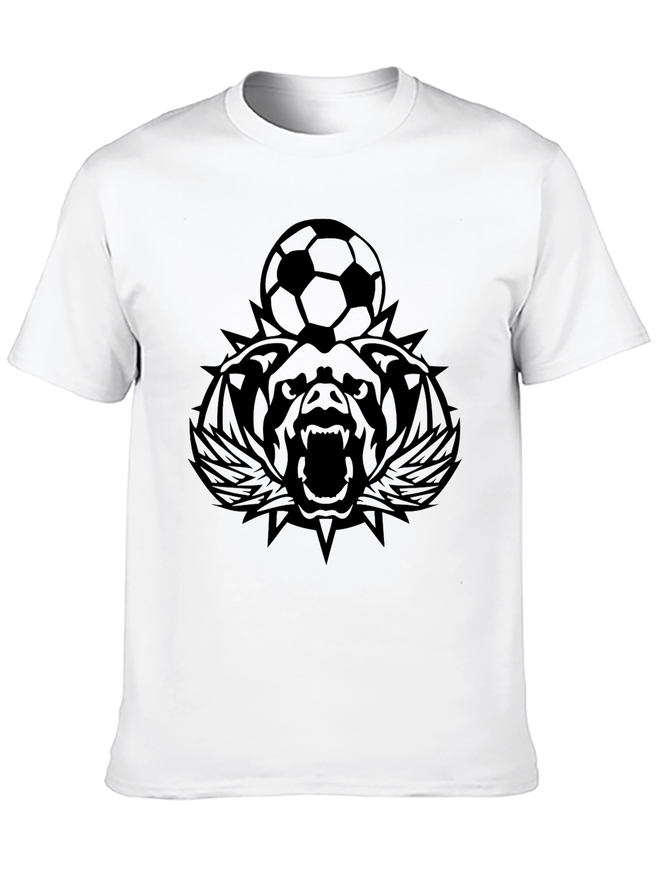 Black Bear Soccer Black T-Shirt view 10