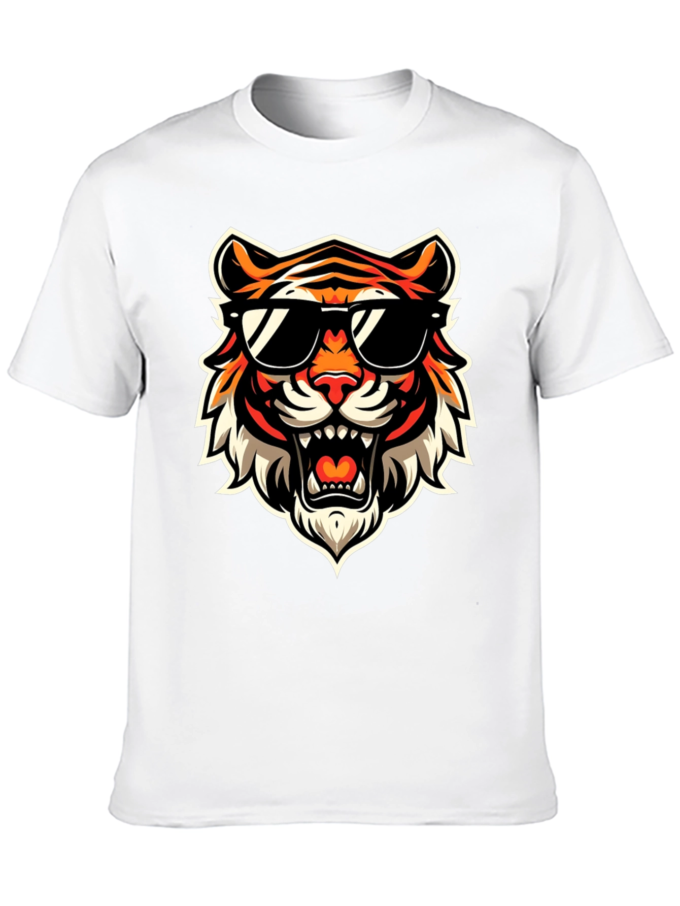 Black Cool Tiger Graphic Tee - Bold Streetwear view 10