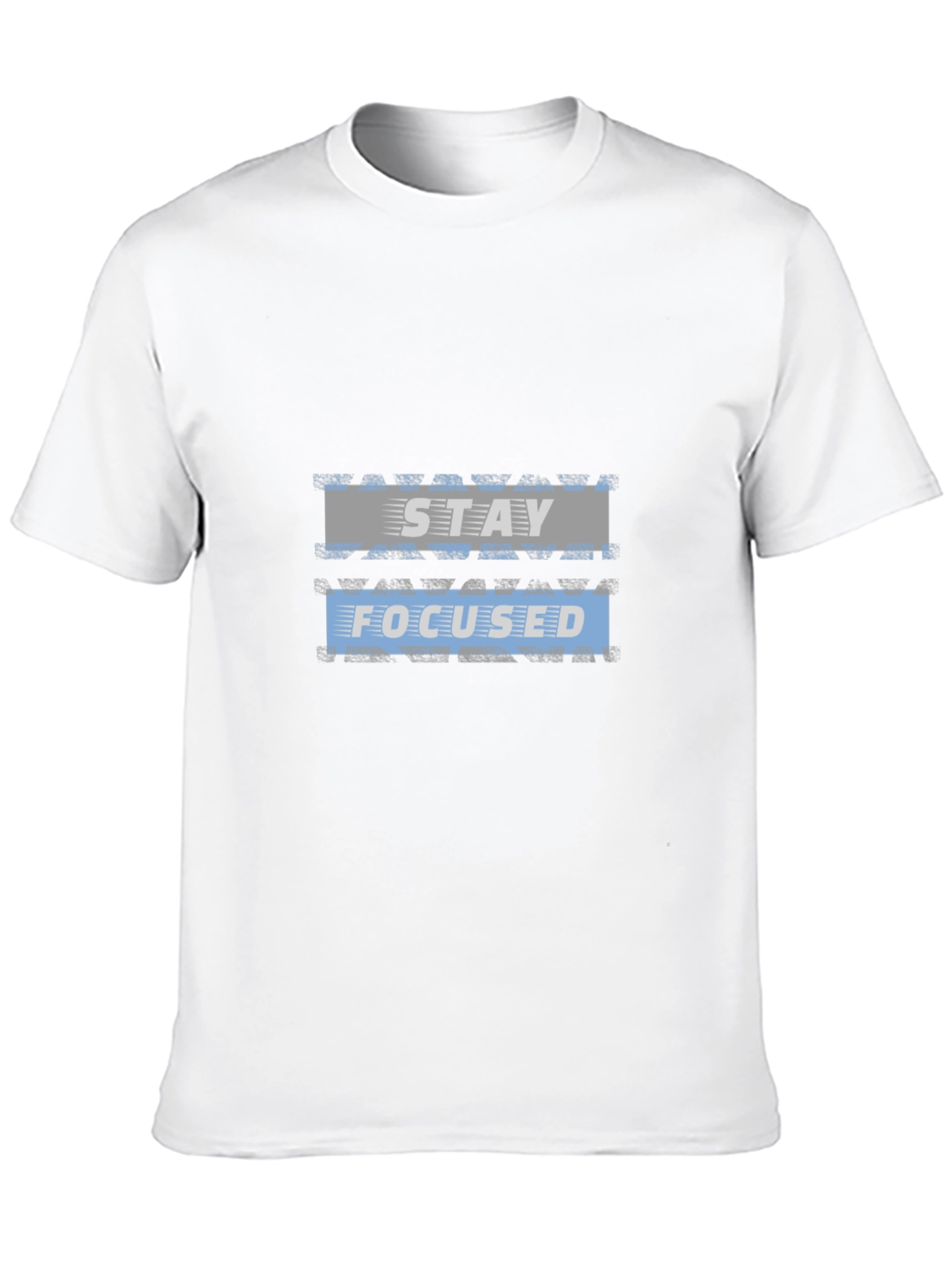 Black Stay Focused Graphic Black T-Shirt view 10