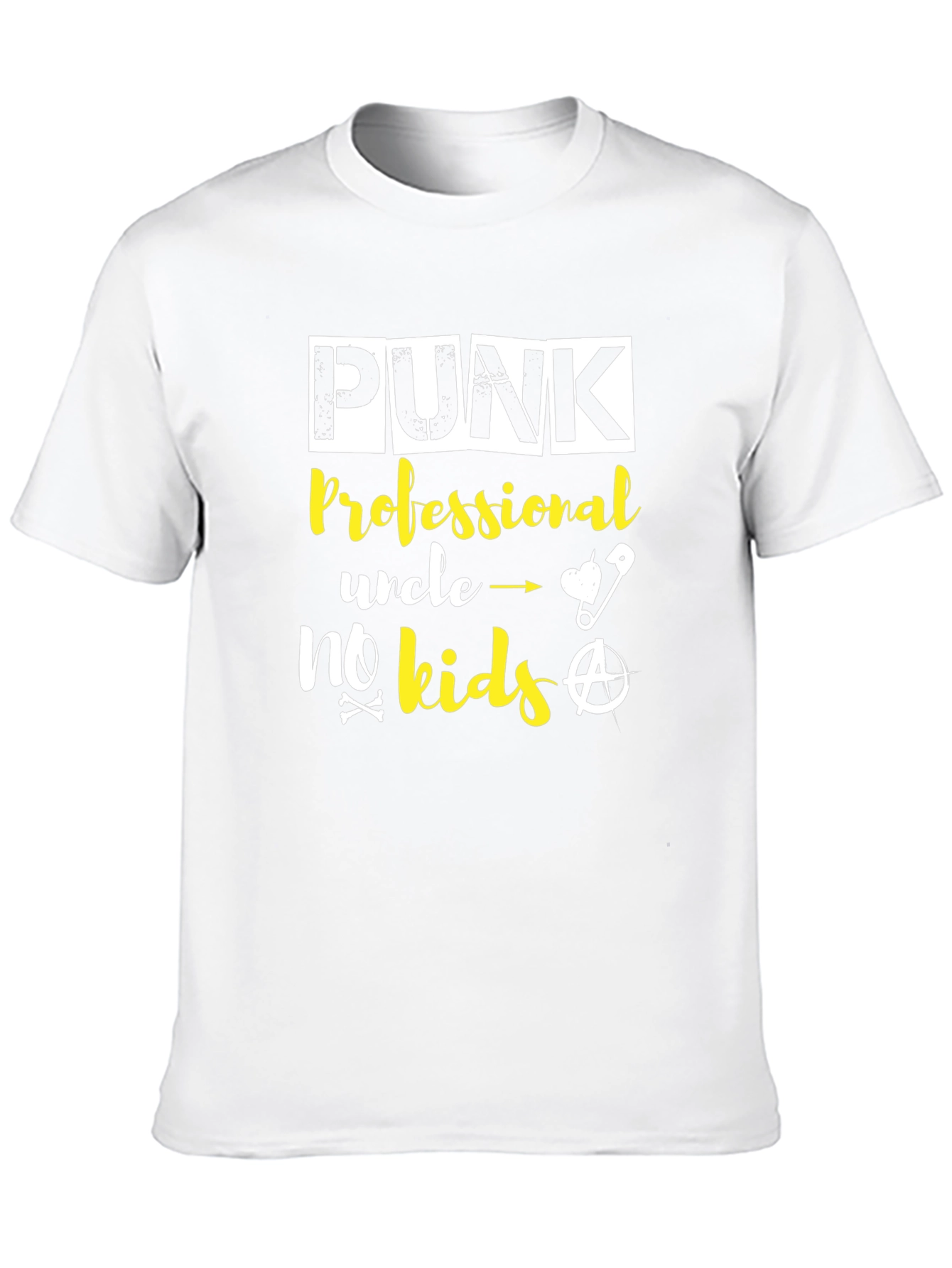 Black Punk Professional Uncle No Kids Graphic Tee view 10