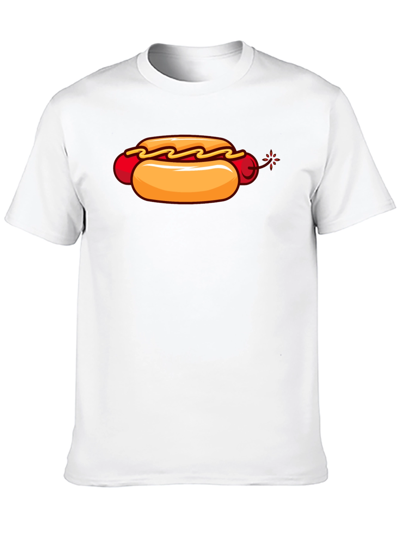 Black Hot Dog Bomb T-Shirt - Funny Graphic Tee view 10