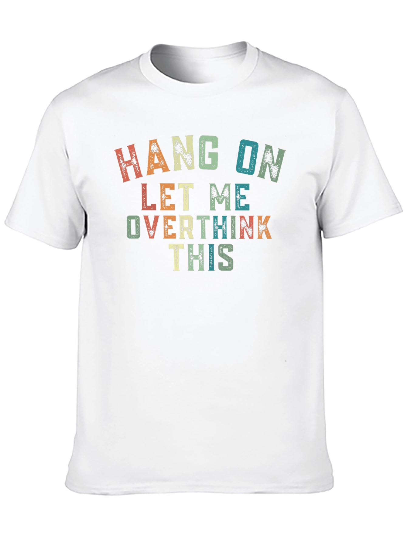 Black Overthinker Graphic T-Shirt - Funny Casual Tee view 10