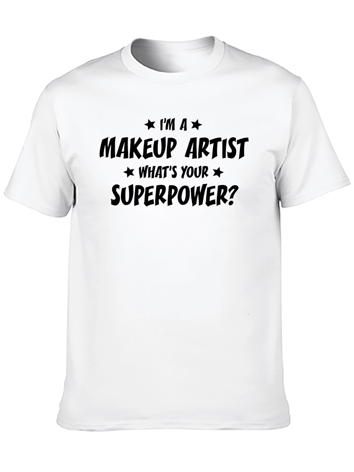 Black Makeup Artist Superpower T-Shirt view 10