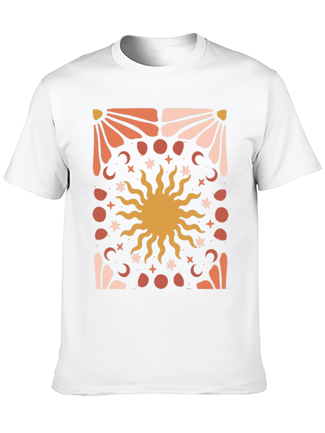 Black Celestial Sun Graphic Tee - Black Cotton Blend view 10