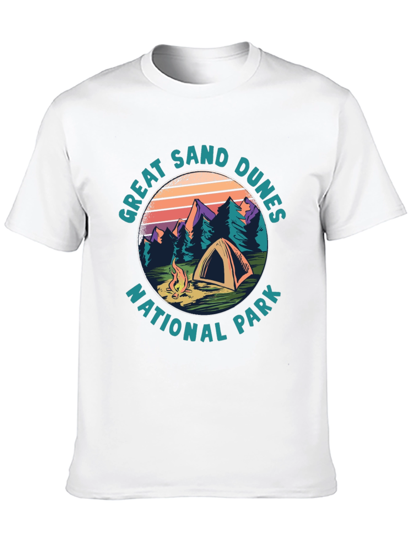 Black Great Sand Dunes National Park Tee view 10