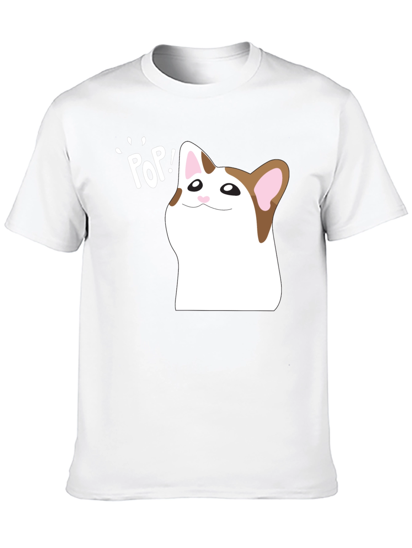 Black Pop Cat Meme T-Shirt - Hilarious Viral Cat Tee view 10