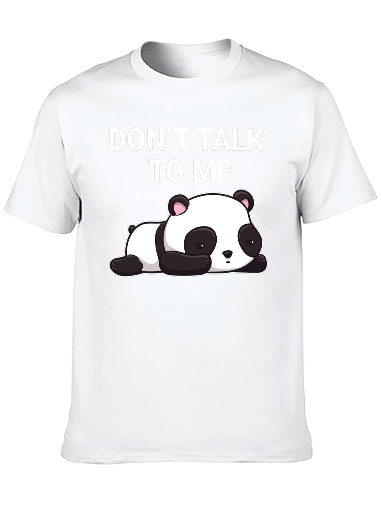 Black Don't Talk To Me Panda T-Shirt view 10