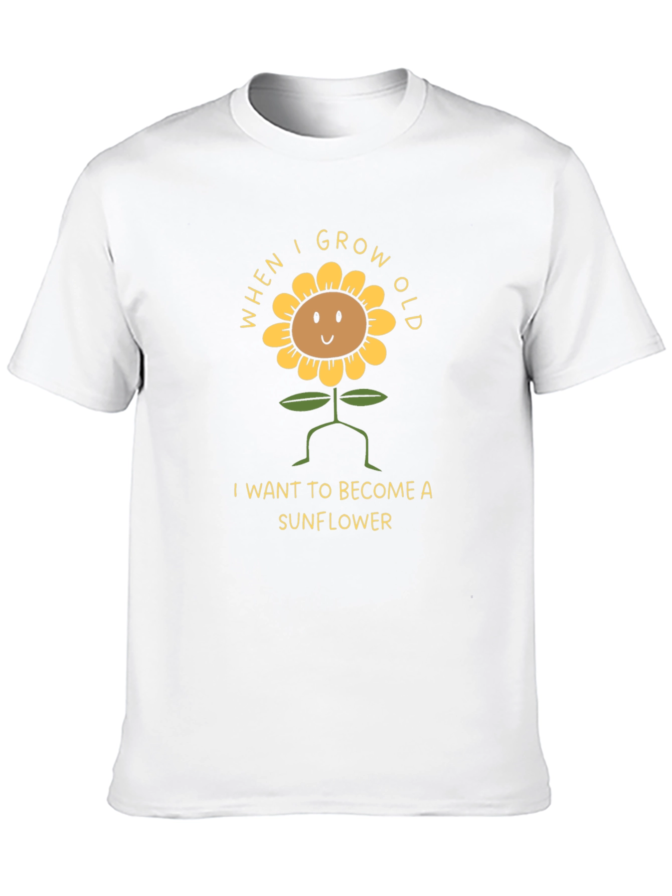 Black Sunflower Graphic Tee - When I Grow Old T-Shirt view 10