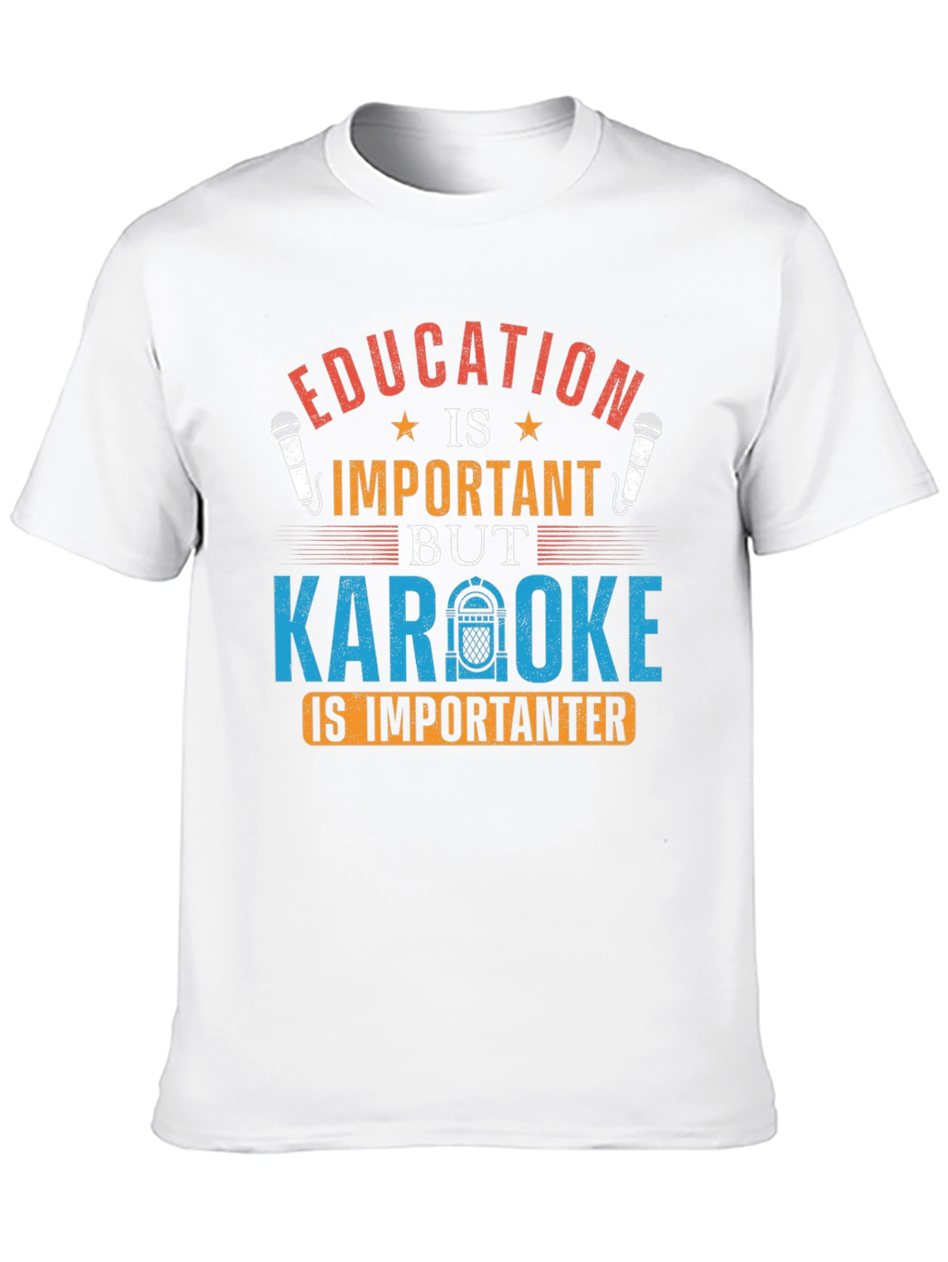 Black Education vs Karaoke Graphic Tee view 10