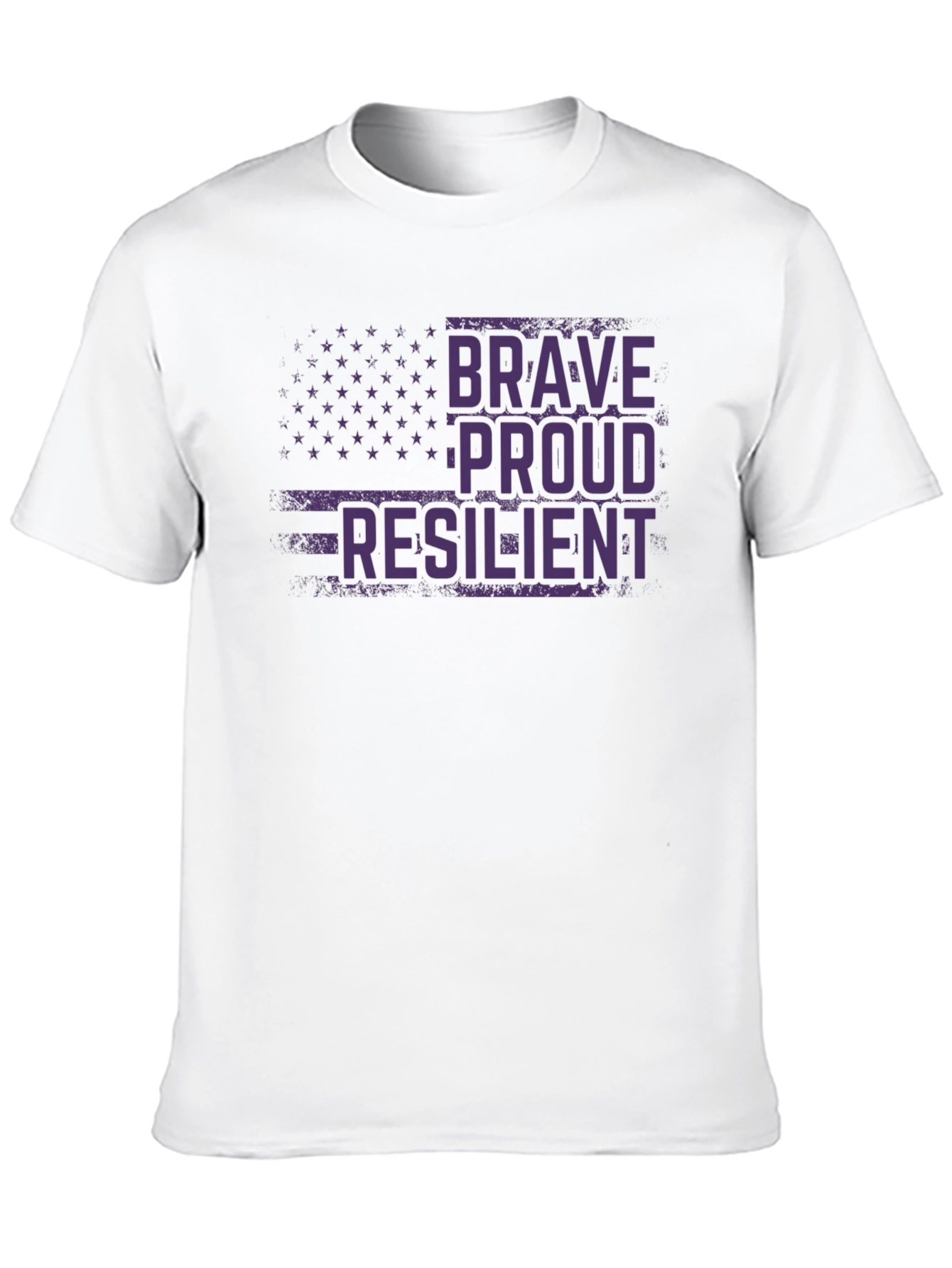 Black Brave, Proud, Resilient Graphic T-Shirt view 10